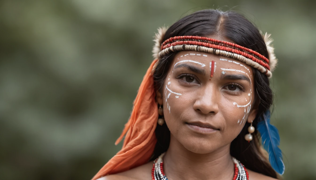 Sexy female native american warriors with facepaint fight in the middle of forest at dusk, landscape, (RAW photo, real, best quality, masterpiece:1.2), detailed, (hyper realistic, photo-realistic:1.2), high quality, (dark lighting:1.2), perfect lighting