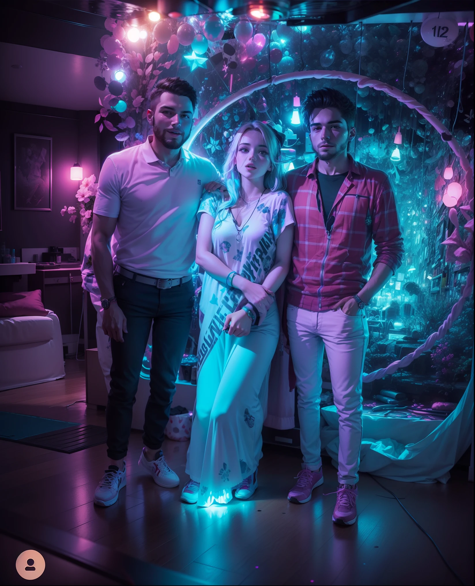Party house , colour light,
