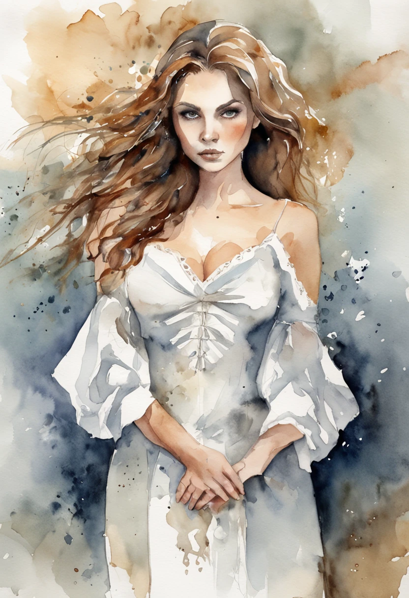 ((melhor qualidade)), ((piece of master)), ((rosto perfeito)), uma inocente com cabelo preto, wearing flawless white dress, ajoelhado em frente a uma mesa mais baixa, segurando uma vela, Doing a Satanic Ritual, luzes de arrefecimento, um monstro nas sombras da sala