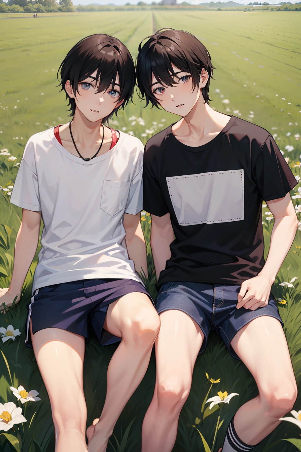 tshirts JINS sandal In the field jpn male people A dark-haired twinks