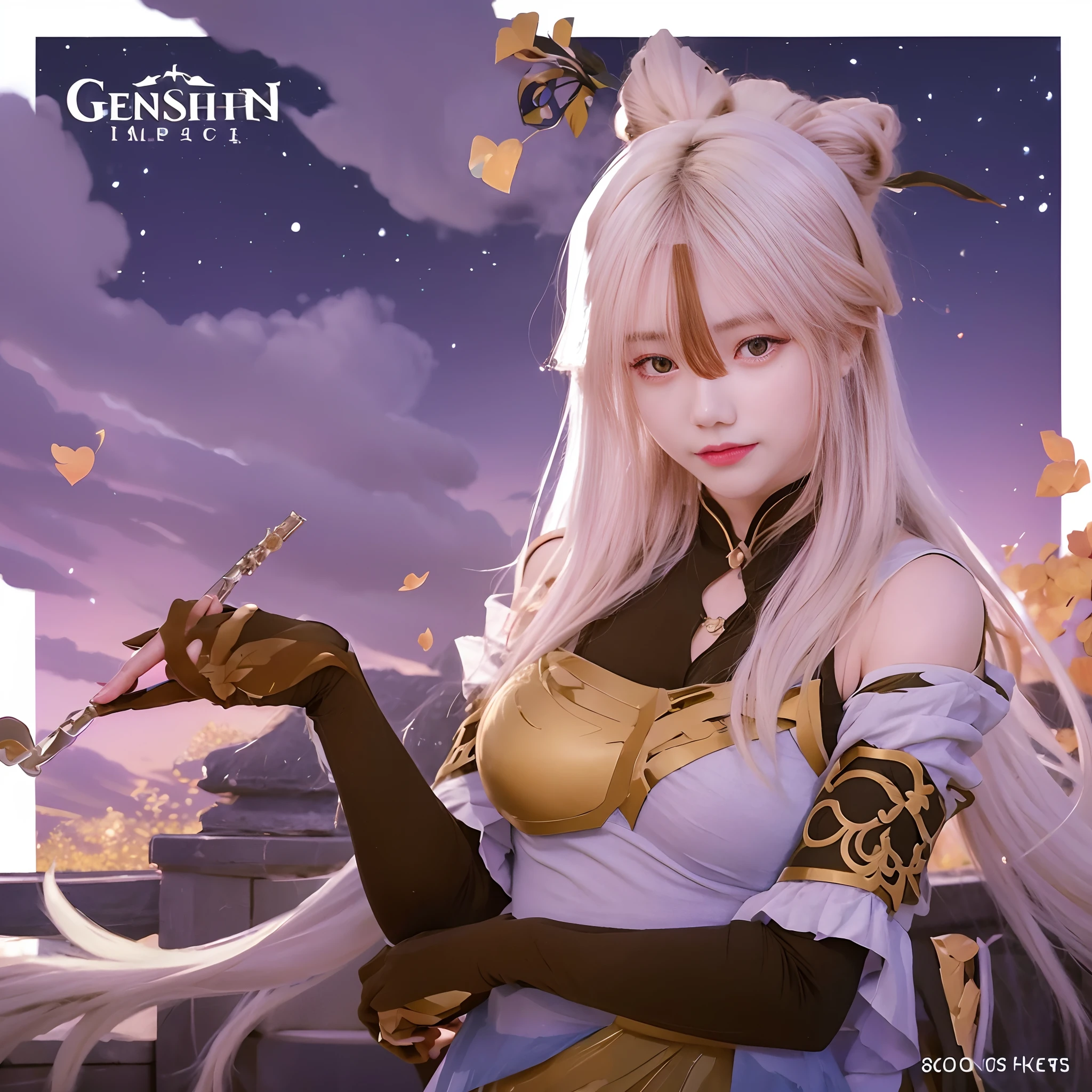 Genshin impact, realistic, high quality, ningguang