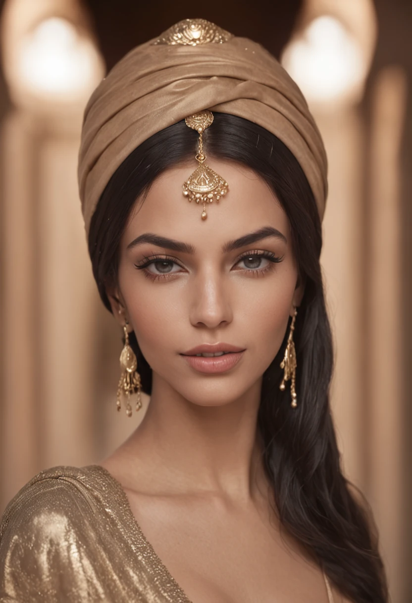 (em perspectiva) a beautiful Egyptian, sexy quente, perfeito, 23 anos, cabelos lisos, curto modelo long bob preto, sem franja e solto, pele dourada sedosa (Oily lighting) fleshy lips, Egyptian headscarf, jewelry and bracelets (fotorrealista:Fotorealista, 8k Obra-prima), sorrindo: sensual features, (Texture and environment well detailed pure perfect lighting), tomando banho de rio, rio Nilo, banho de rio, Poses variadas, various poses