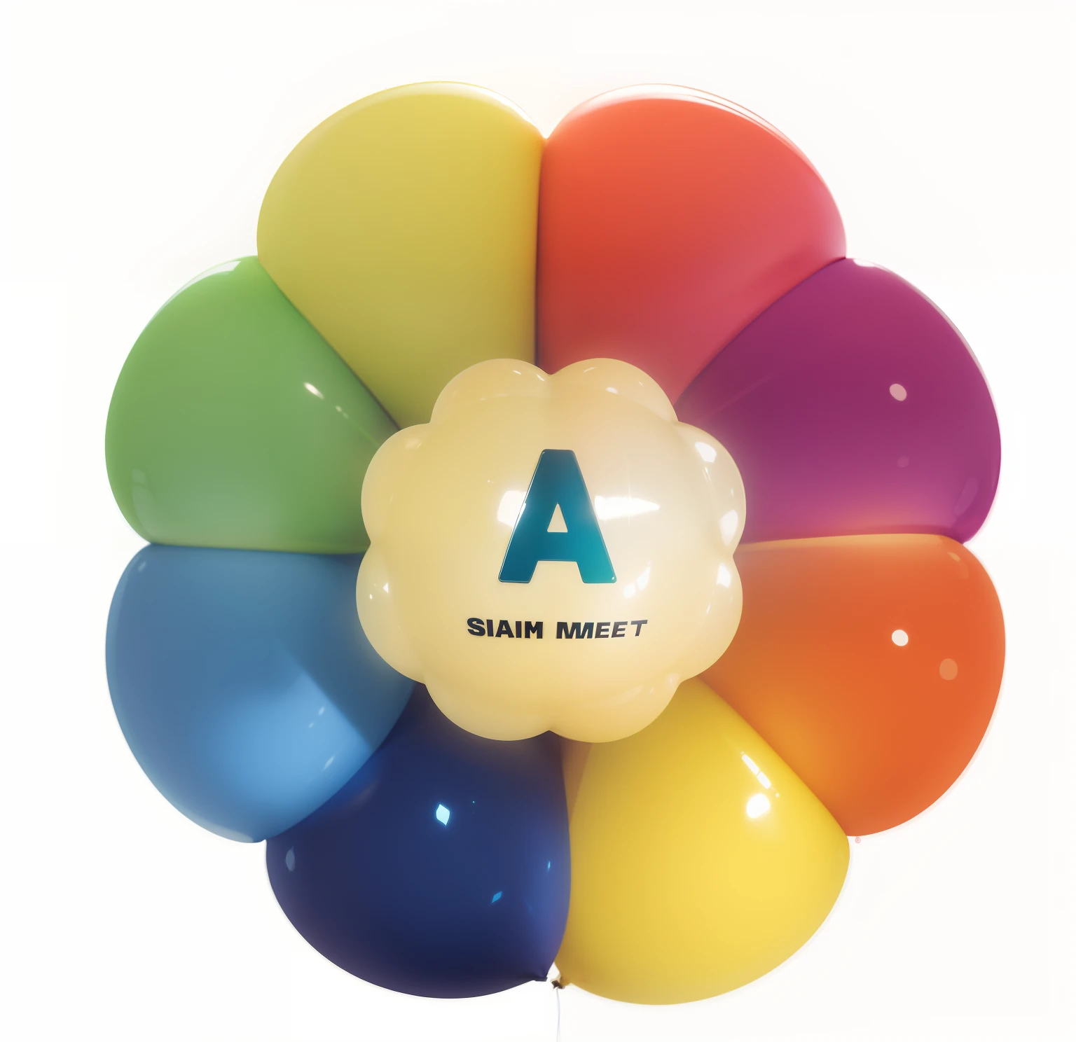 Like a balloon，muster，Swelling rounded，There is a sense of three-dimensionality，k hd，Shiny