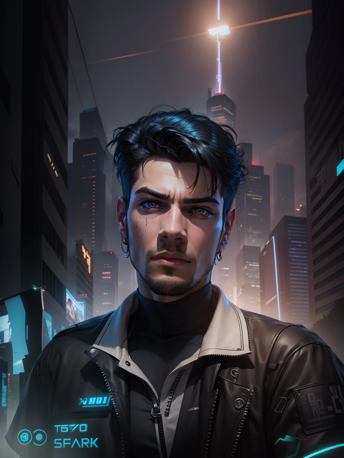 Change background cyberpunk hansome boy,ultra realistic,realistic face,8k,business men dress