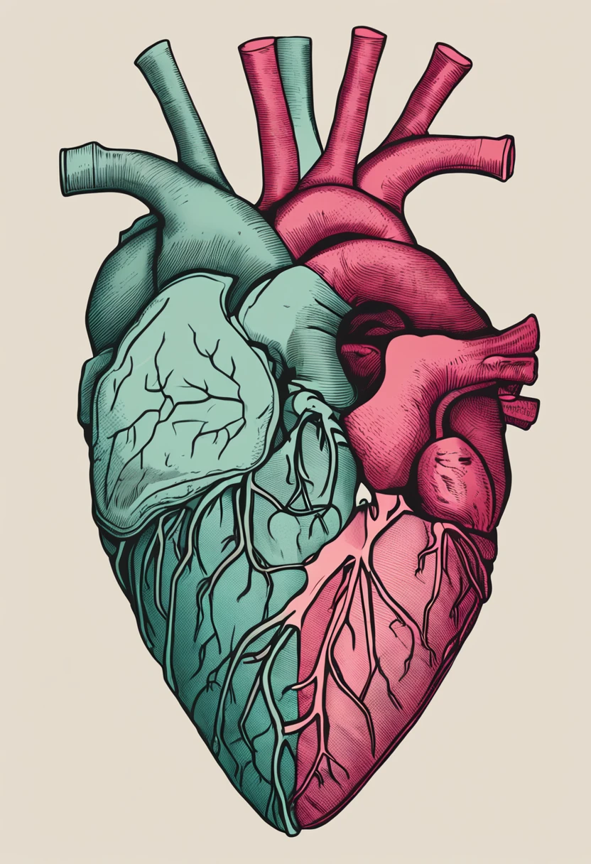 A visual comparison between a heart at peace and a heart burdened by envy, destacando os efeitos opostos.