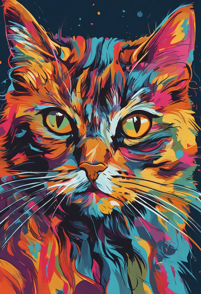 um gato, Expressionismo abstrato