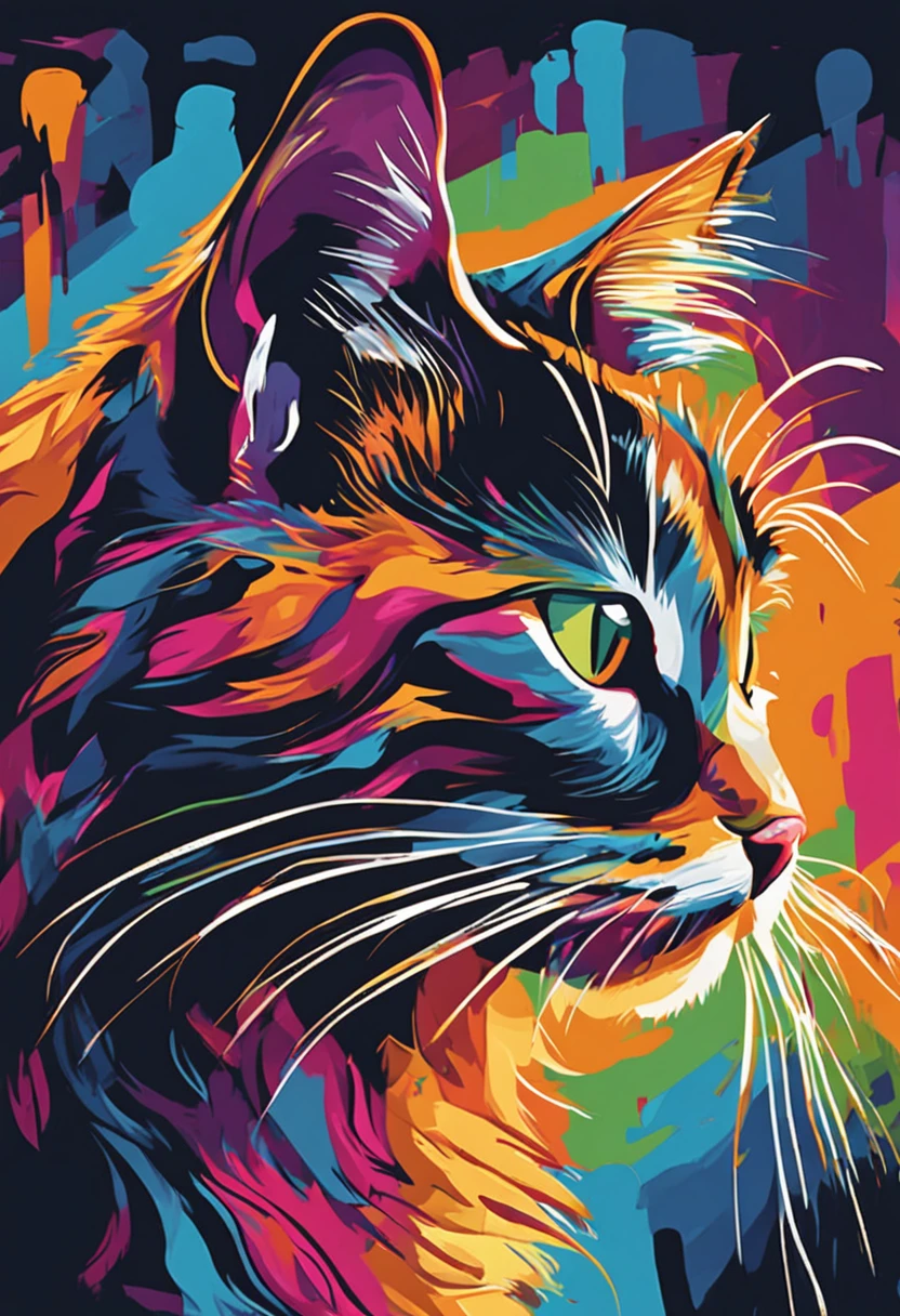 um gato, Expressionismo abstrato