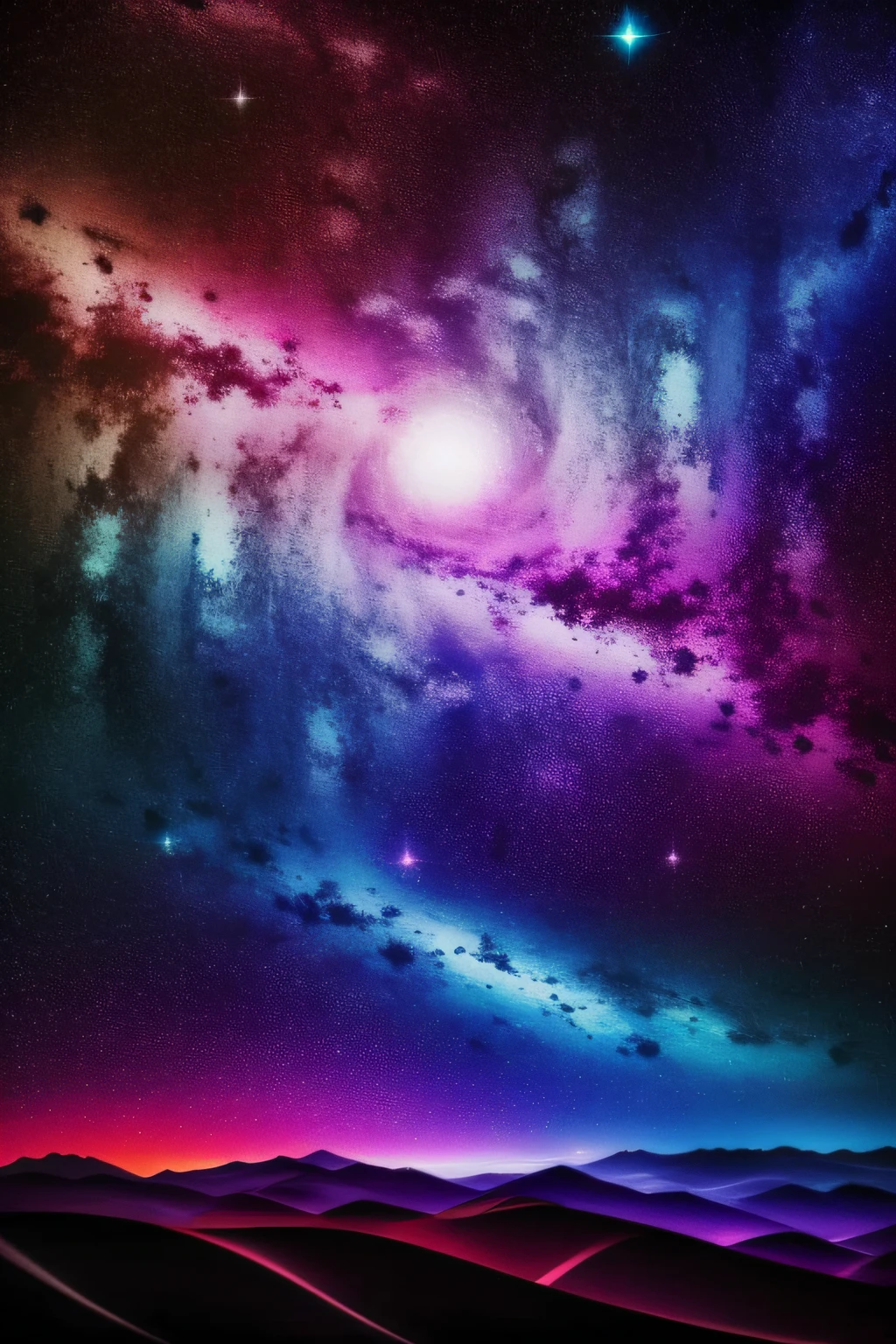 A spinning galaxy of colors and shapes, sonho