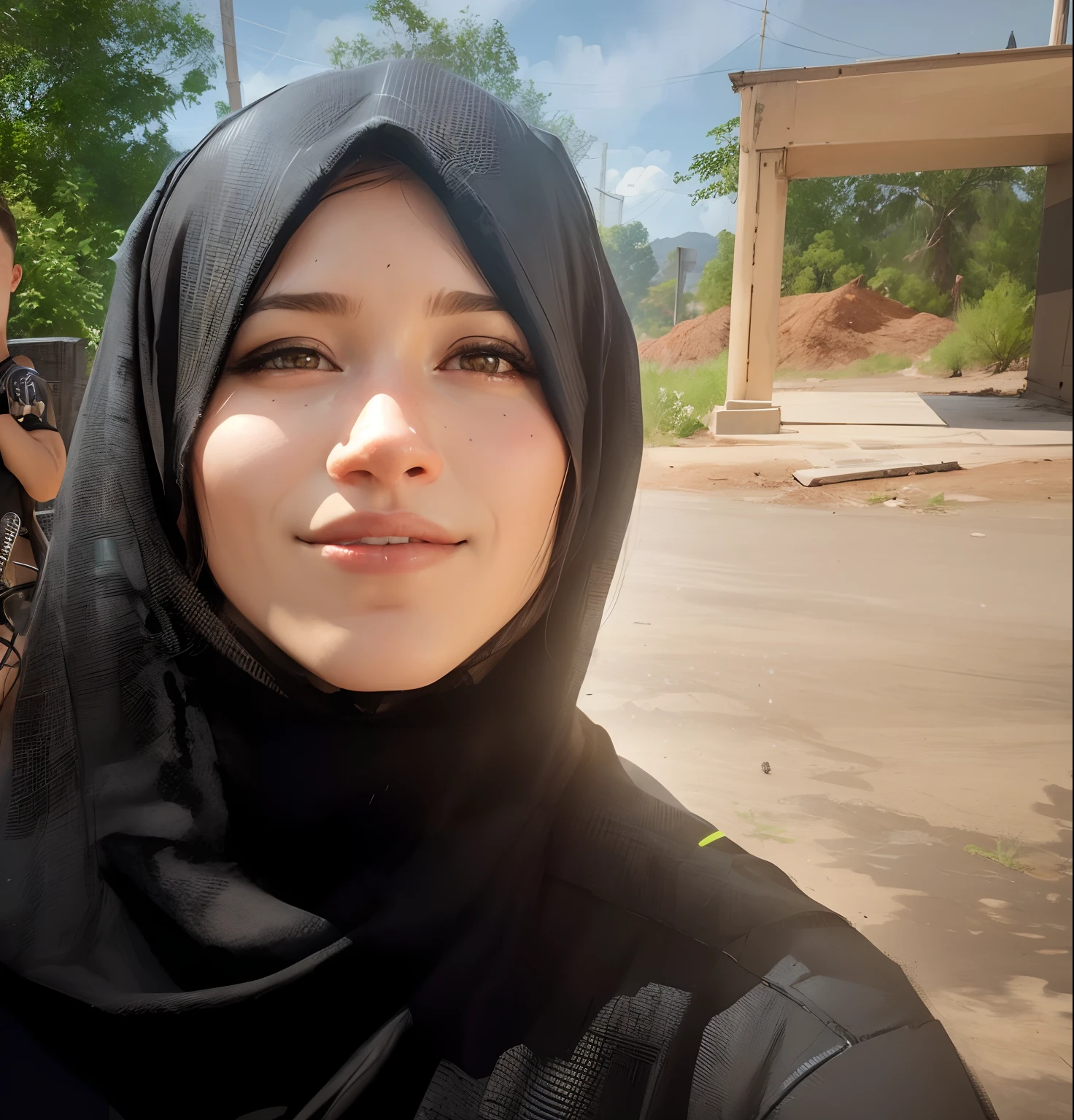 ((best quality)), ((masterpiece)), (detailed), perfect face, beauty Young woman Malay with modern hijab but no clothes and no wearing, (show pussy:1.6), beautiful pussy with pubic hair, cute pussy cat puppy, (show nipple:0.9), small nipple, no underwear, no bra, no panty, sfw, NSFW, , ultra detail, professional photograph with professional lighting, sullen expression, sad face, crying expression, hot look, curvy, big eyes, glossy lips, the effect of sweaty body and wet face, wet face with lot of semen, wet hijab with lot of semen, shot from below, Falling asleep and limp on the highway, background: garden with many people, surrounded by grown men