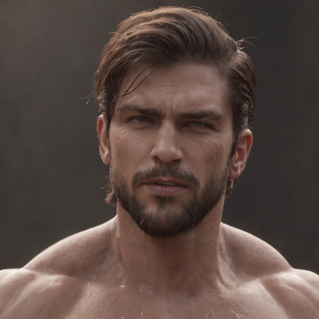 (Professional 3D rendering:1.3) de (Realistic:1.3) Foto de arte mais bonita do mundo,Features soft, bright male heroes, ((Epic hero fantasy rough muscular man wet hero angry look long hair short beard and fierce expression in dynamic pose, fantastic location, majestoso ambiente desordenado)), corpo inteiro 8k unidade render, action shot, poros da pele, very dark lighting, sombreamento pesado, circunstanciado, Rosto detalhado, (vibrante, fotogrdeia realista, Realistic, Dramatic, Escuro, foco nítido, 8k), (Old leather clothes damaged by bad weather:1.4), ((((Use peles)))), (intrincado:1.4), decadente, (altamente detalhado:1.4), pintura digital, rendering by octane, art stations, Conceito-Arte, liso, foco nítido, illustration, germe da arte, (Loish:0.23), Wlop Ilya Kuvshinov, e Greg Rutkowski e Alphonse Mucha Gracias, (global ilumination, studiolight, Light Volumetric), chuva forte, floating particles, patife, fantasia, Onze, corpo inteiroesbian, ((Fundo escuro e antigo da cidade:1.3)),CGSesociedade,art stations