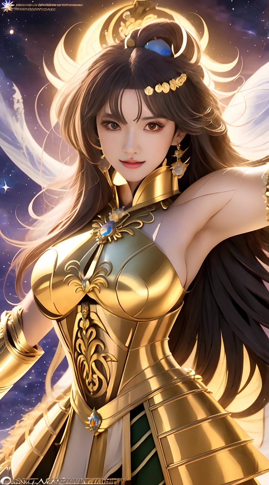 A woman, candy tone, holding magic wand, wearing magic robe, ripped cloak, ripped magic robe, gold wire battle robe, gold wire butterfly, full of magic atmosphere, magic special effects crisscrossing, ripped cape, beautiful girl, model, beautiful body and face, attractive body, beautiful woman, sexy girl, gorgeous young woman, perfect body, sexy body, sexy body and face, beautiful body, beautiful model girl, ray tracing, beautiful colors, realistic style