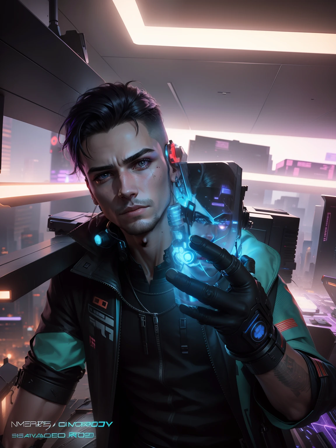 Change background cyberpunk handsome boy realistic face,8k,ultra realistic