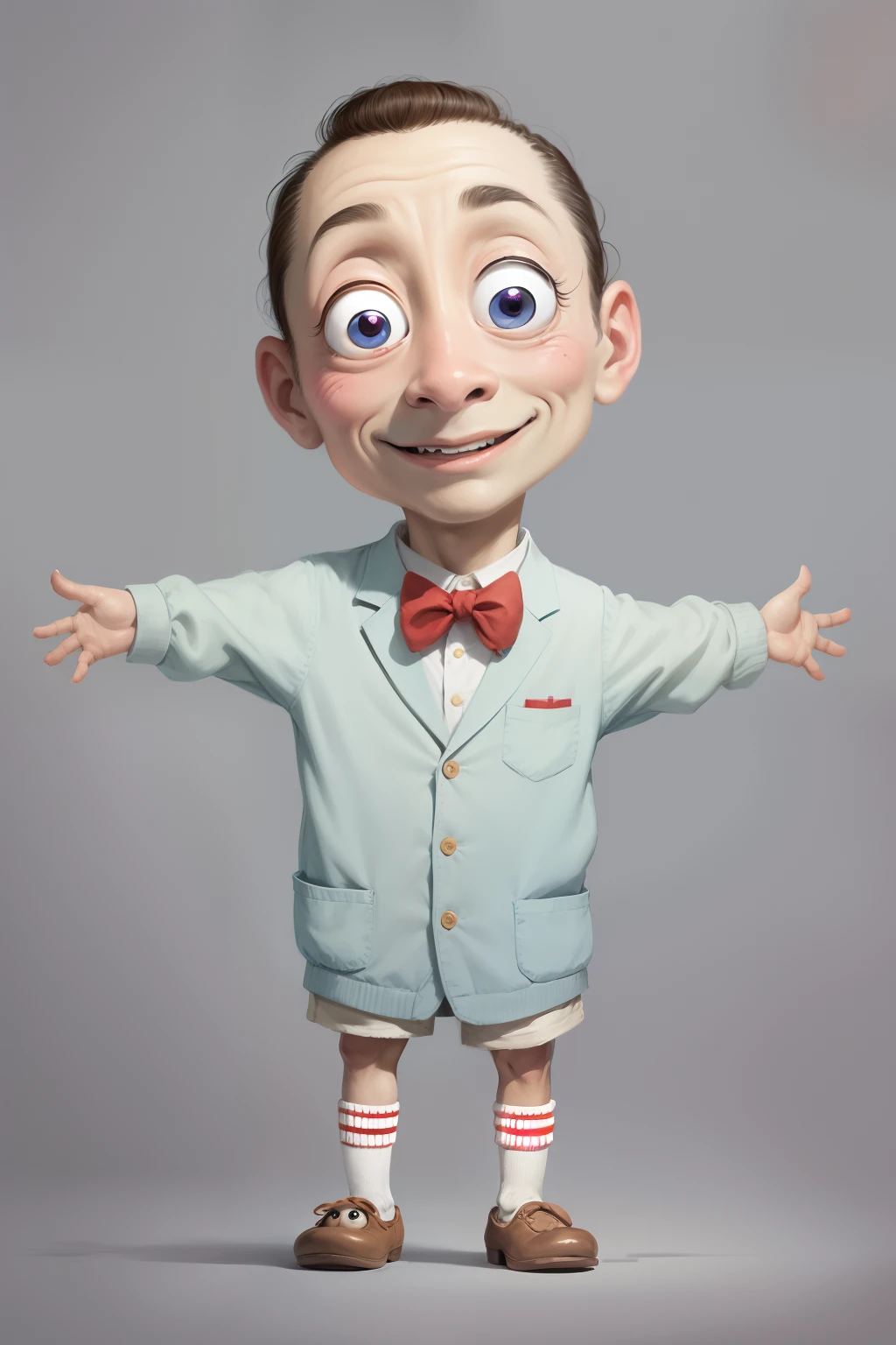 Pee wee Herman, As a sock puppet,concept art, 4k