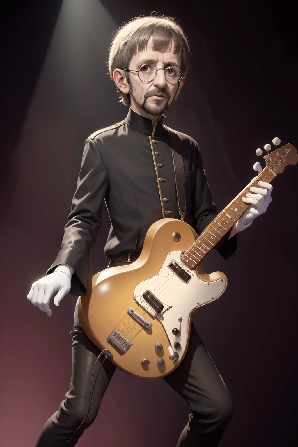 Ringo Starr, As a sock puppet,concept art, 4k