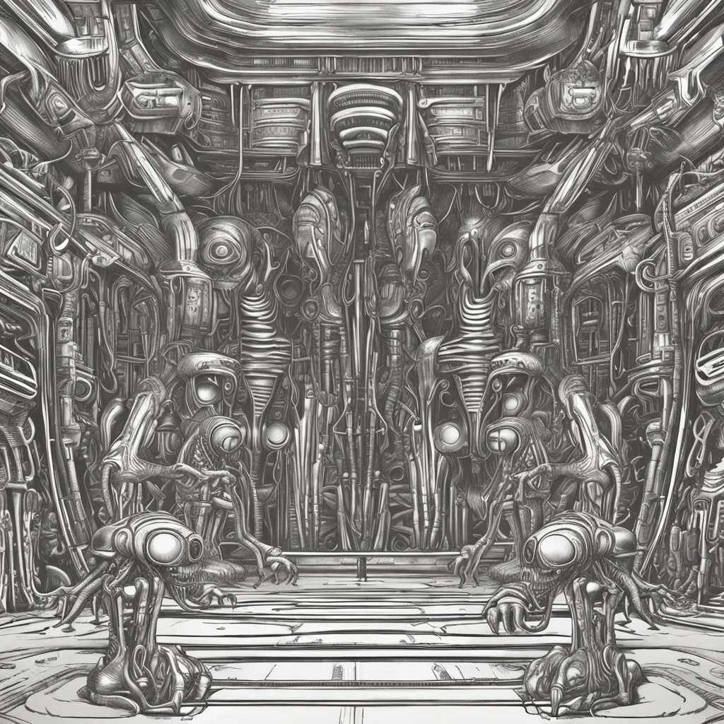 Engenheiro Prometeus Alien cena HR Giger estilo ::n_desenho de estilo, Low-quality imperfection, boneco, jogo,