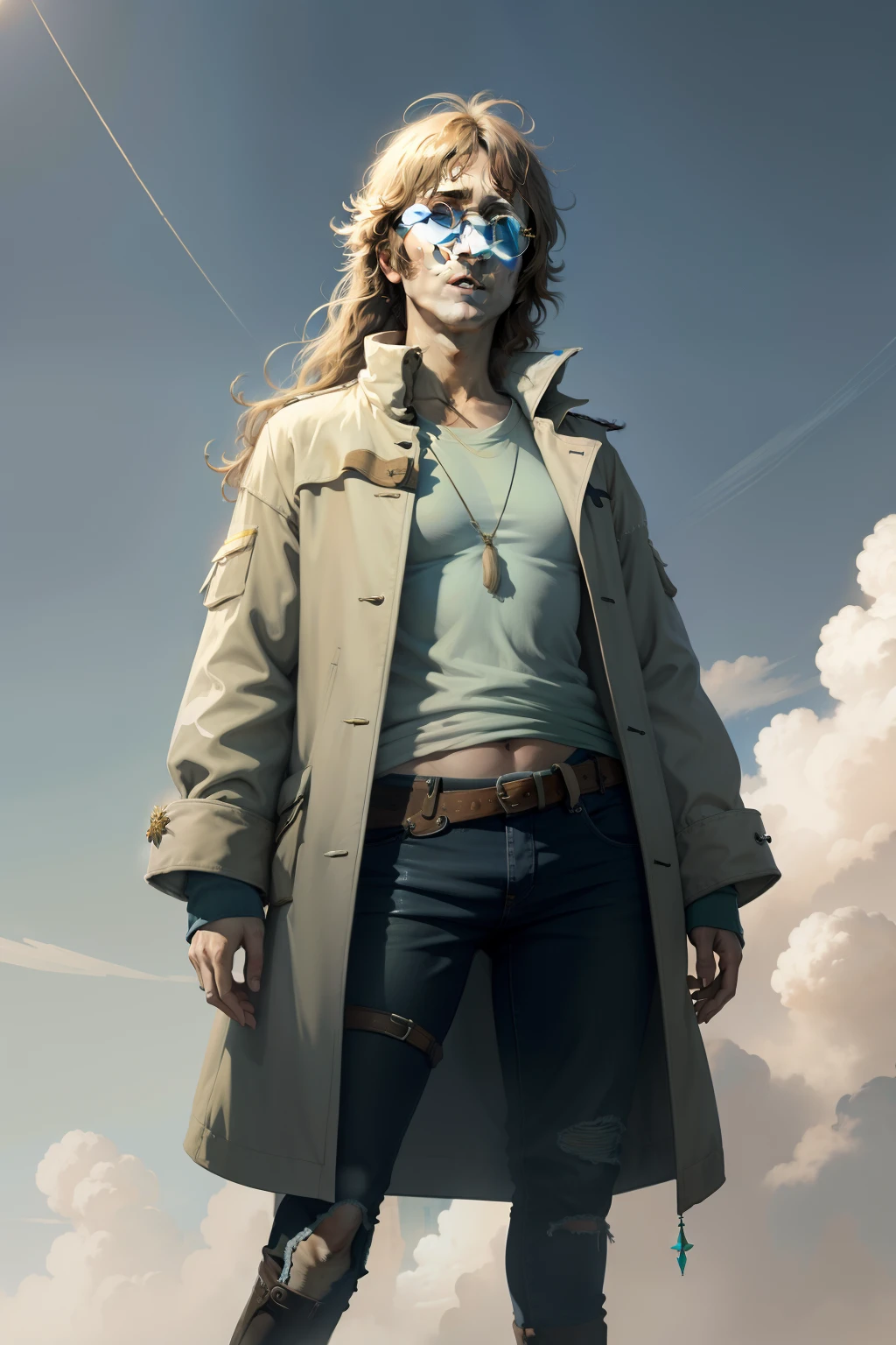 John Lennon, concept art, 4k