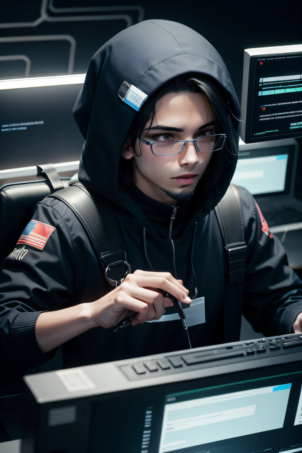 hacker durante uma operacao
