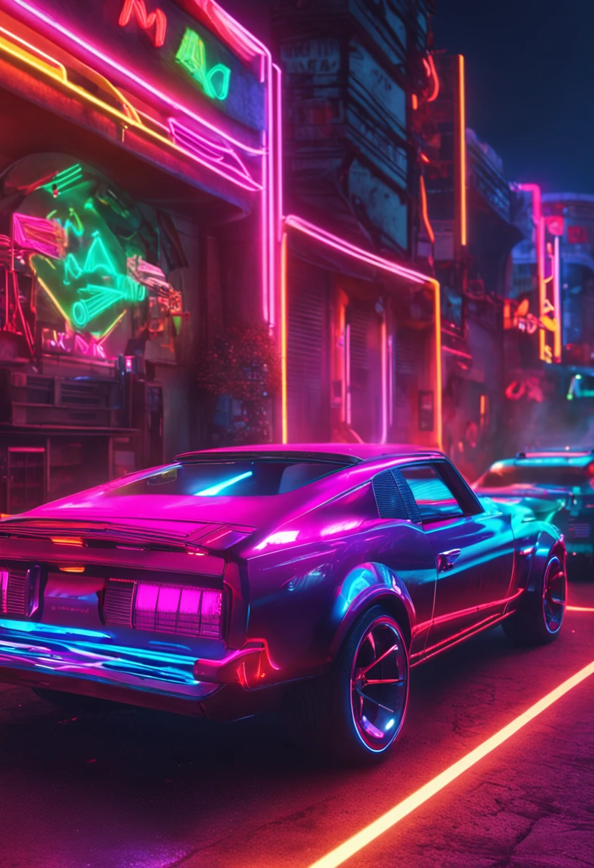 crie uma imagen com detalhes em 4k com luzes neon em volta escrito MILIONARIOS