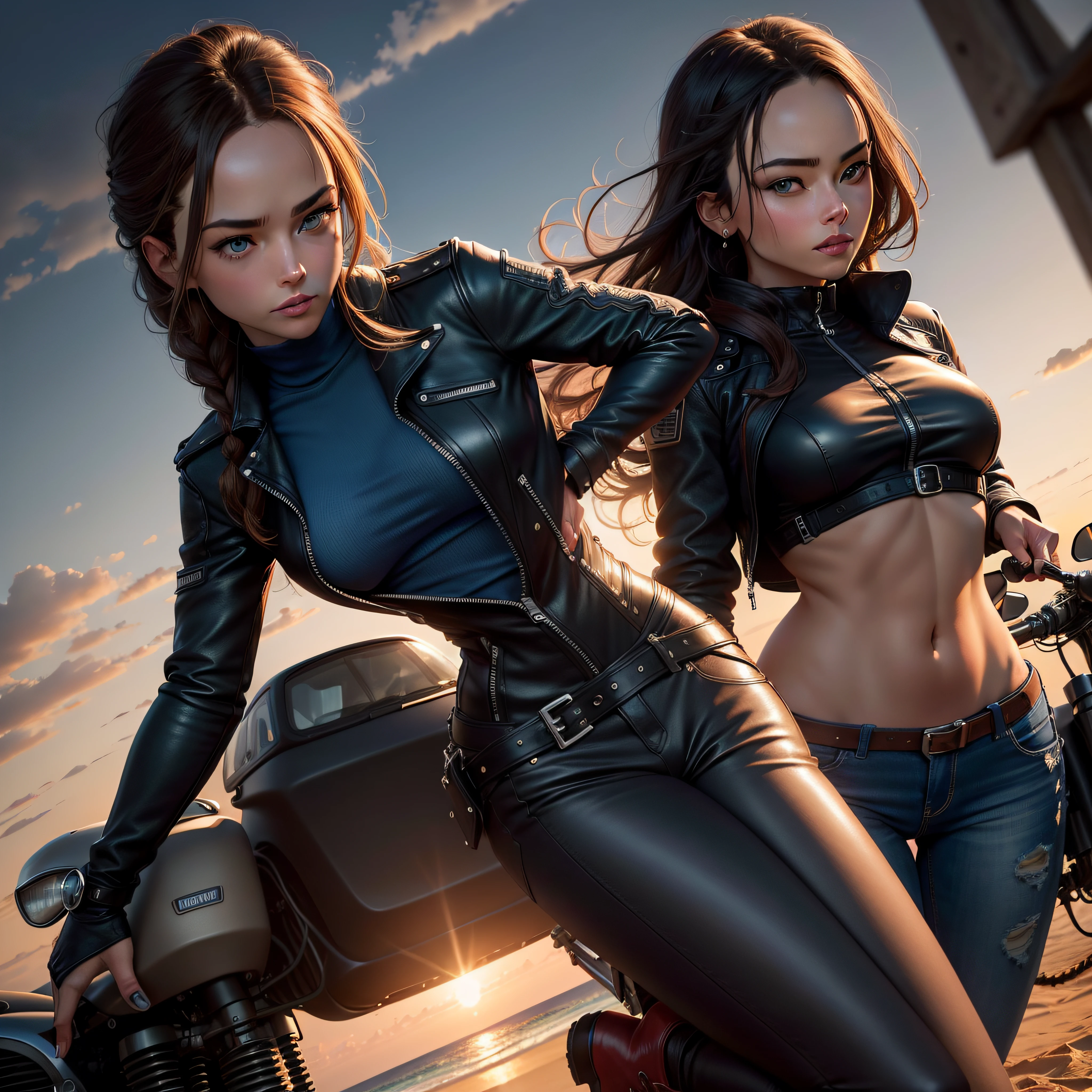tmasterpiece,High- sharpness,Best quality at best,A woman who is,Mild biceps,There are abs,brunette color hair,Wear a sports top,Plump leg muscles,Wear sneakers,sweat shorts,perspire,Perfect facial features,Perfect body proportion,Highly Detailed Face and Skin Textur, Detailed double eyes,Erotic face,spread their legs