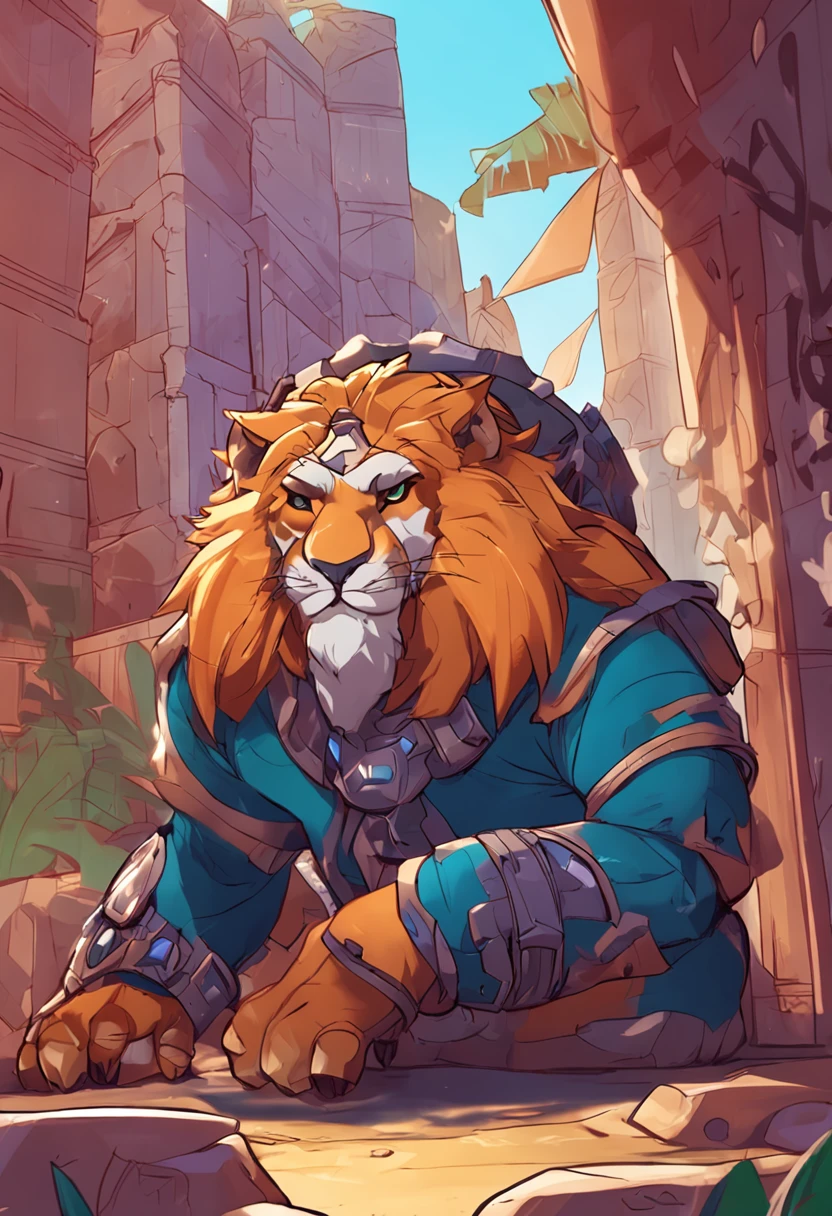 Furry Leo, paladino, macho