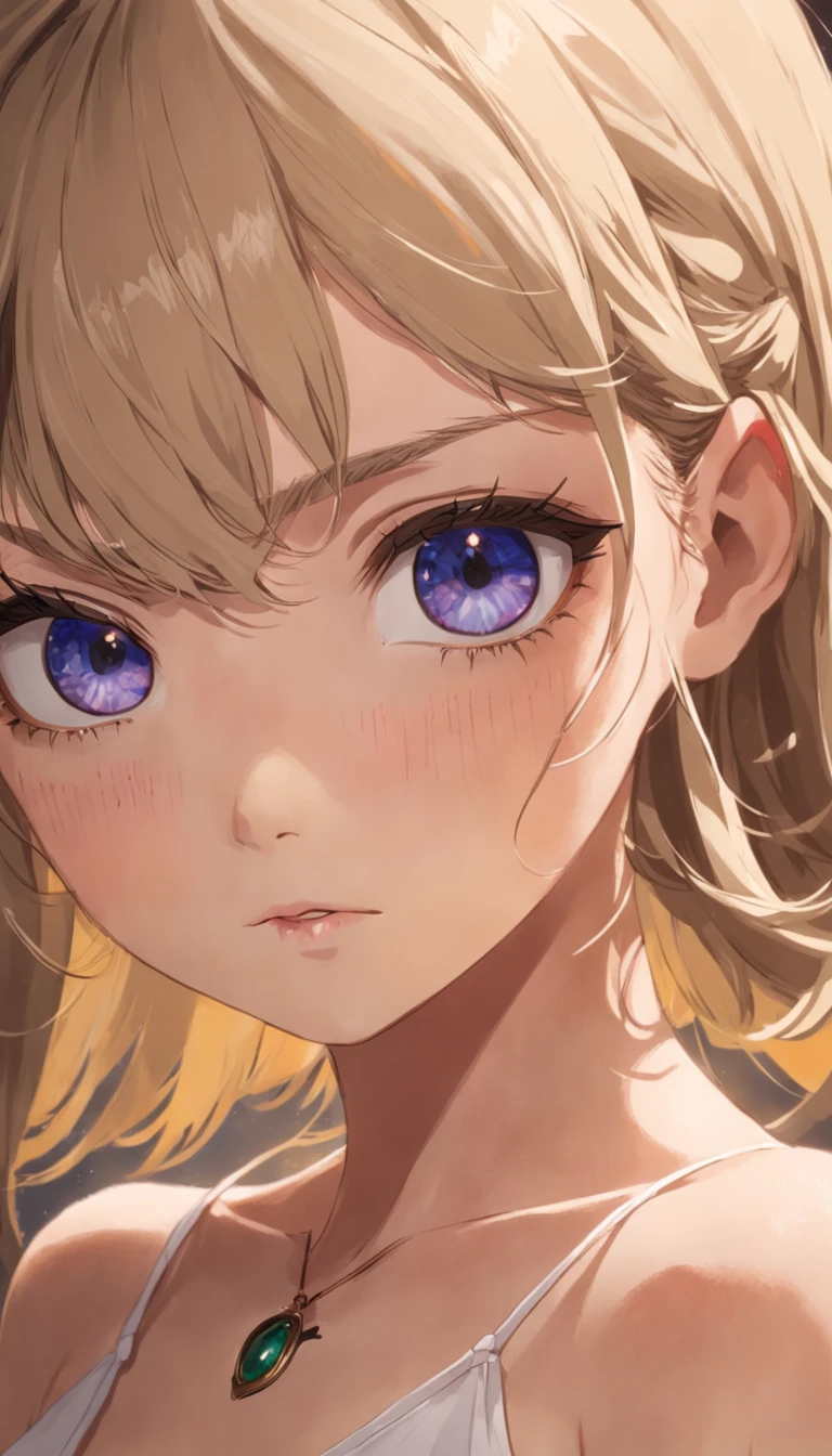 ((((highest quality)))), (((Ultra-precision CG 16K))), (((masterpiece))), (((Very detailed))), (((Extremely detailed))), (((Black outline:1.3, Written boundary depth:1.3 , Written soft outline))), Maximum clarity and sharpness,Multilayer Texture, Surface Shading, Cinematic lighting, Beautiful details sparkle ,Perfect Proportions, Limited to three woman, BREAK accurate, Anatomically correct, Highly detailed face and skin texture, drawn in detail, Highly detailed facial and skin texture, Detailed eyes, beautiful hair, Beautiful Japanese Idol face, Beautiful and beautiful eyes, Beautiful body, Beautiful breasts, Beautiful thighs, Beautiful legs, Beautiful fingers, (Beautiful views) , skinny body, ((Beautiful Skin)), ((Skin Texture)) BREAK breast enlarged, medium Breasts, rocket breasts, (((perky breasts))), (covered nipples), slender waist, ( swollen face , upward glance , narrow eyes, blush, determined expression, sweaty, ) , (streaked hair, hair intakes, colored inner hair, ) BREAK (((wearing sex tank top in the form of thin strings printed literals, wearing pleats mini-skirt, breasts is covered by outfit))) , wearing earrings, BREAK ( stick breast out),(((looking at viewer, super detailed background , ))), BREAK ((((portrait, extremely close bustup shot, looking at viewer, \(face waiting for kiss\):1.3, bending over, from above )))), (natural make),  