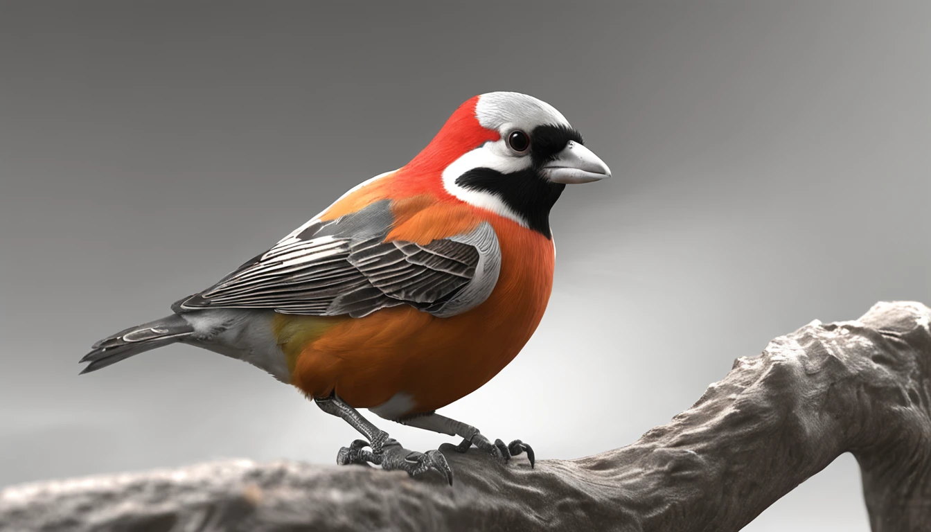 pjara diamante mandarin colores grises y marrones en el cuerpo. on its brown beak face and brown cheeks gray head that this in a tree is the main protagonist Natural realistic rendering, fotorrealista altamente detallado, render fotorrealista, Arte conceptual fotorrealista, Render hiper real, Renderizado 3D realista rojo, Aves f CGsociety, Imagen fotorrealista, fotorrealista altamente detallado, Renderizado detallado hiperrealista, Imagen detallada fotorrealista, Red bird, super detailed render, Renderizado de alta calidad
