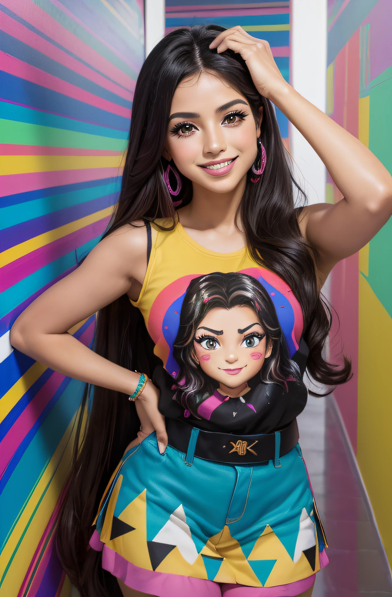 (ANAHI RDB WITH 18 YEARS OLD SMILE EDUARDO KOBRA ,Romero Brito,Los gemelos que se llenan, Multidimensional geometric wall paint stains, arte, Chibi,
yang08k, hermoso, Colorante,
Usando un overol de pintora altamente detallado con manchas de pintura, cabello negro liso, manos perfectas y detalladas, posando de frente al espectador, plano americano
Obras primarias, Calidad superior, mejor calidad, arte oficial, beautiful and aesthetic, 512 mil SONRISA EDUARDO KOBRA ,Romero Brito,Los gemelos que se llenan, Multidimensional geometric wall paint stains, arte, Chibi,
yang08k, hermoso, Colorante,
Usando un overol de pintora altamente detallado con manchas de pintura, cabello negro liso, manos perfectas y detalladas, posando de frente al espectador, plano americano,
Obras primarias, Calidad superior, mejor calidad, arte oficial, beautiful and aesthetic, 512 mil