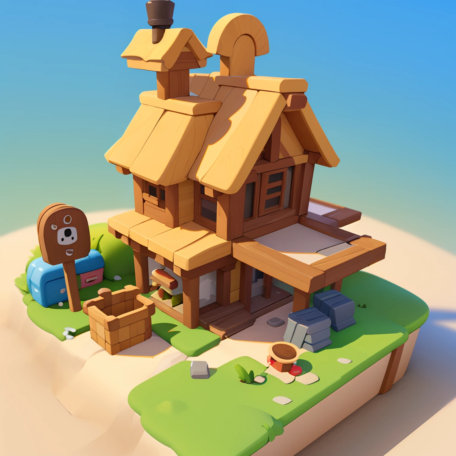 masterpiece, best quality, toon,3d,sandbox