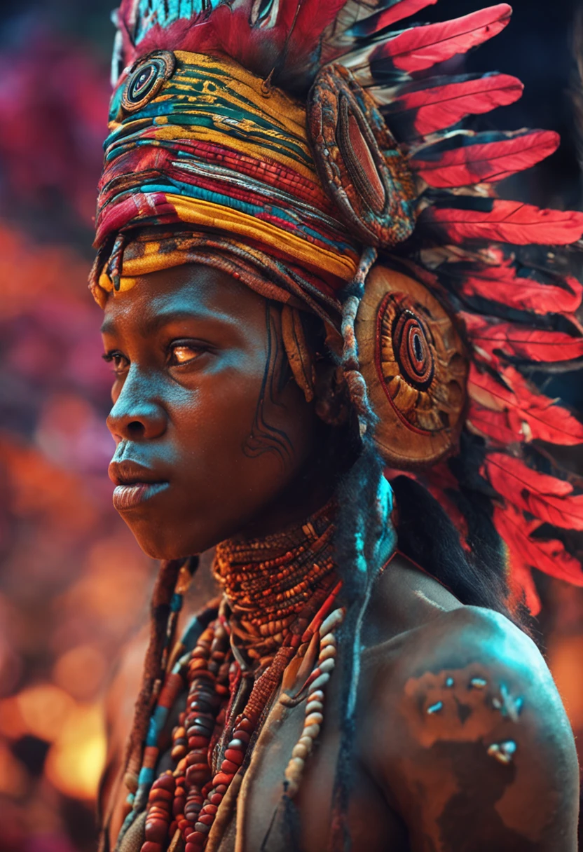imagem fotorealistica do deus africano oxala, muito detalhado