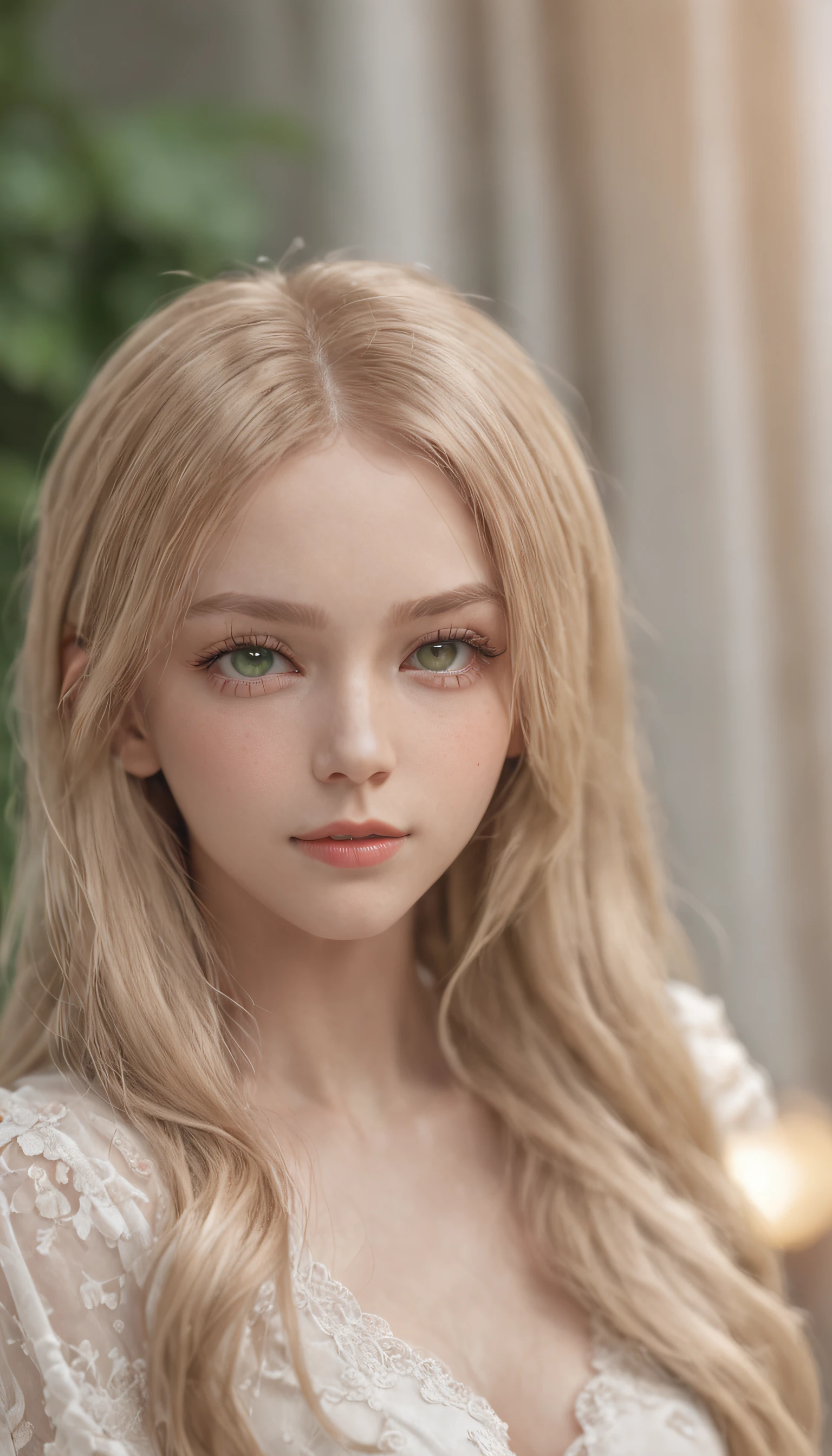 Best Quality, masutepiece, ultra-detailliert, 2 girls, full , Full body, Full body, Detailed body, Well shaded, bed, Thin figure, Pretty Face, lovely, expression, Looking at Viewer, Green eyes , Blonde hair, Long hair, Beautiful detailed eyes, Focus, Detailed , hairy