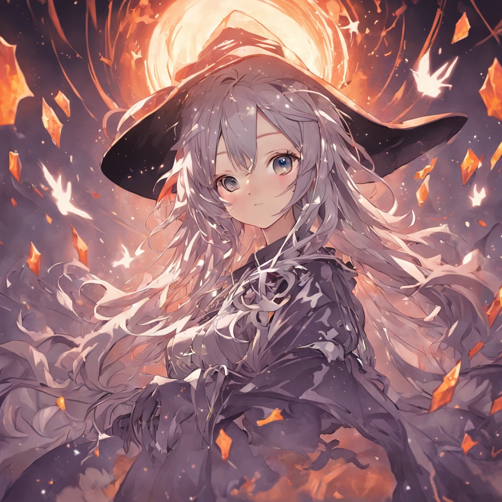 (White background:1.4),(Silhouette of a girl's head, Silver long hair, Western elements),(Western illustration:1.3,Halloween Cute Witch Icon Pack,silber hair,the witch,sorcerer,Hats,Bright background,the morning sun,Sorcerer,paper art:1.3, Quilted Paper Art:1.2),( Reasonable design, Clear lines, High Sharpness,Best Quality, Very detailed, masutepiece, Movie Light Effects, 4K )