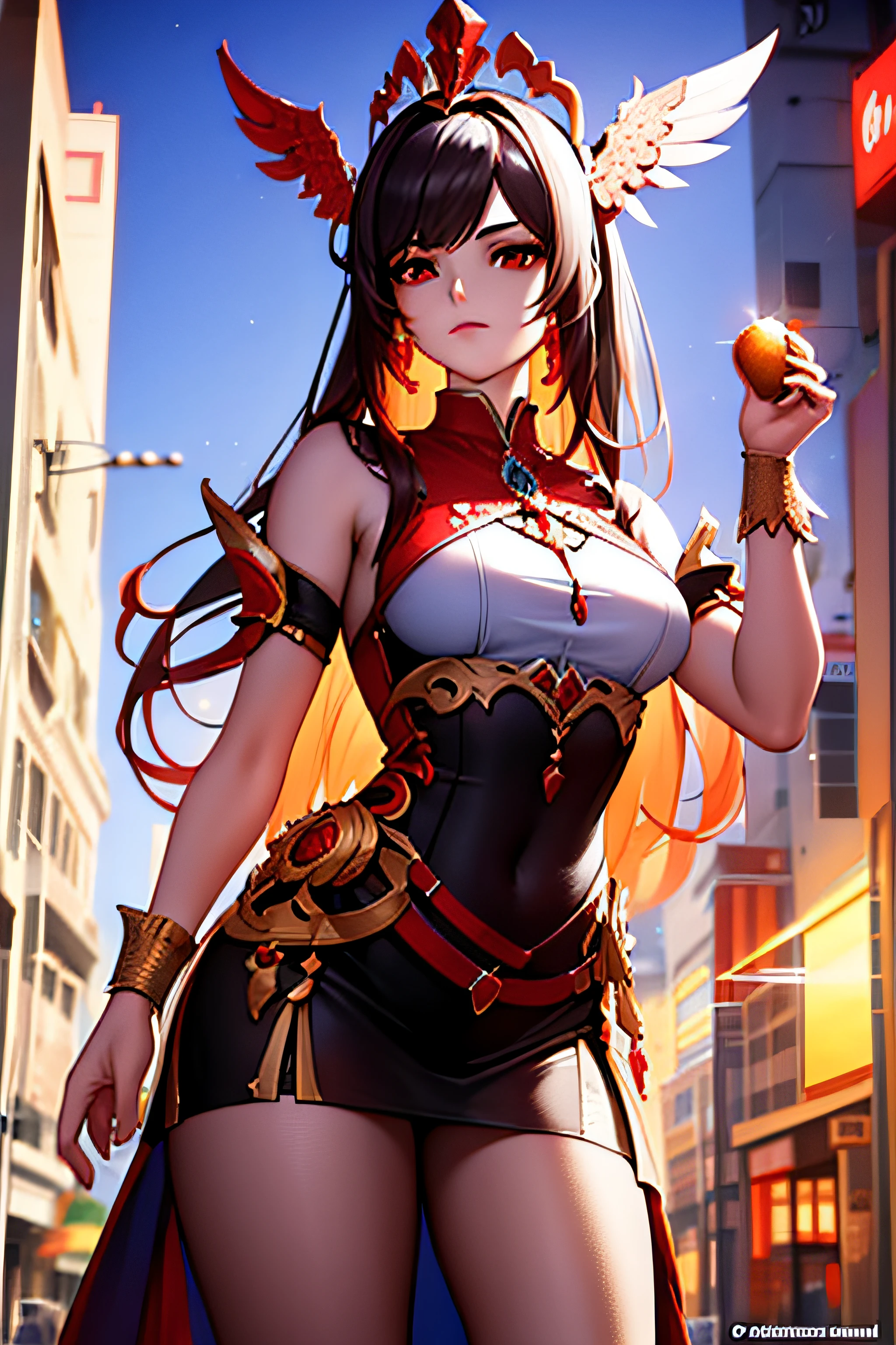 (Fox Girl, Fox Ears, Black colored hair, Fox Makeup, One Girl, Long Hair:1.2), (kimono, Kimono with open chest, A beautiful kimono with red and black patterns, I can see her cleavage, Open chest, Exposed skin:1.8), (Body size is 100-70-90!, Nice body, Big Breasts, Soft breasts, Emphasize cleavage, Thighs are slightly visible, Muscular, Abdominal muscles, Grab your own chest:1.4), Avatar, face, lewd face, Dominant representation, naughty face, Uplifting, Skin Texture, outside, Grassy field