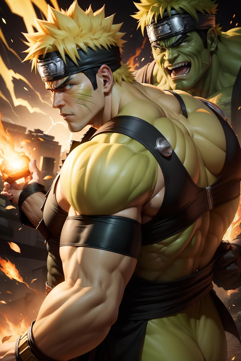 Naruto Uzumaki X Hulk