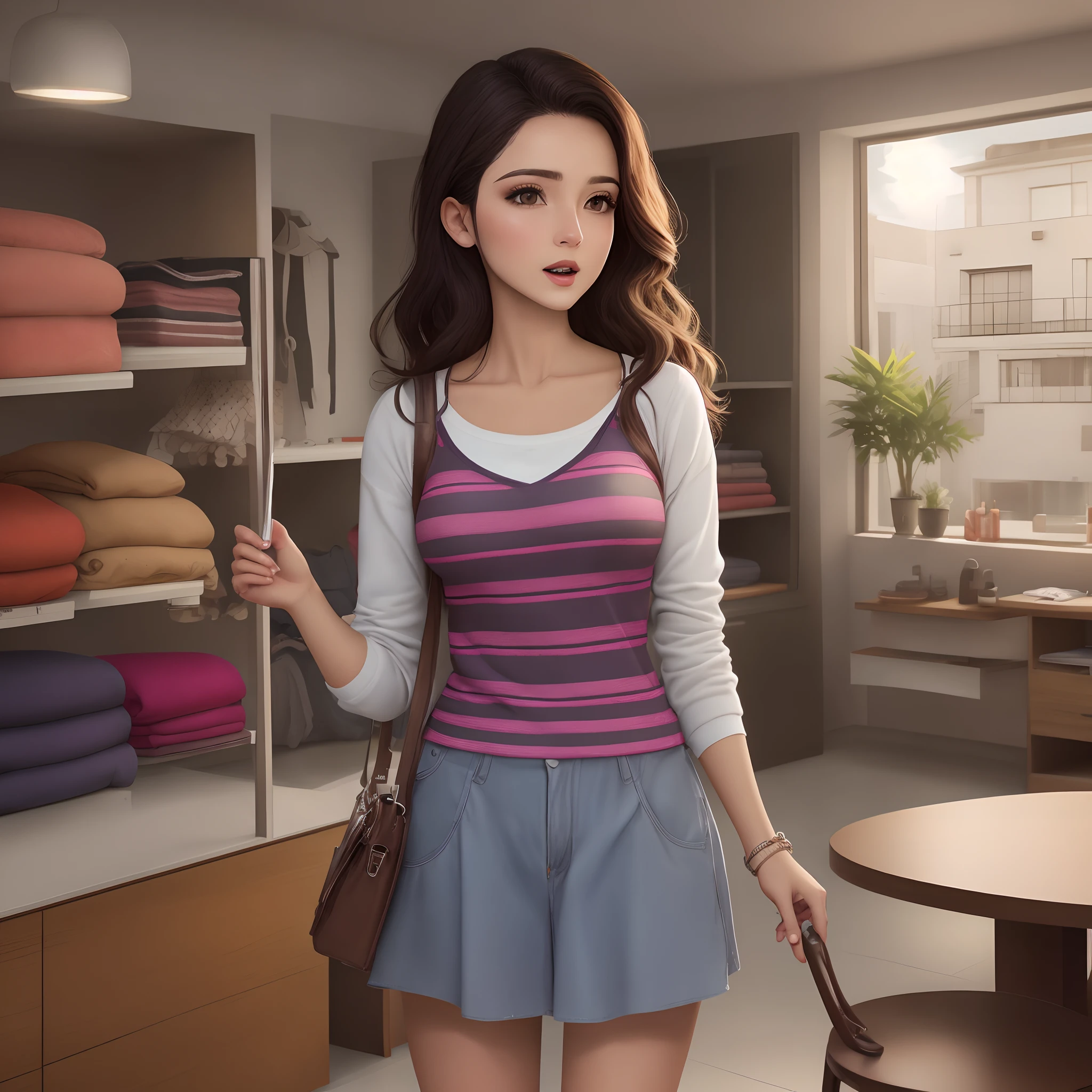 Mujer atractiva en ropa interior