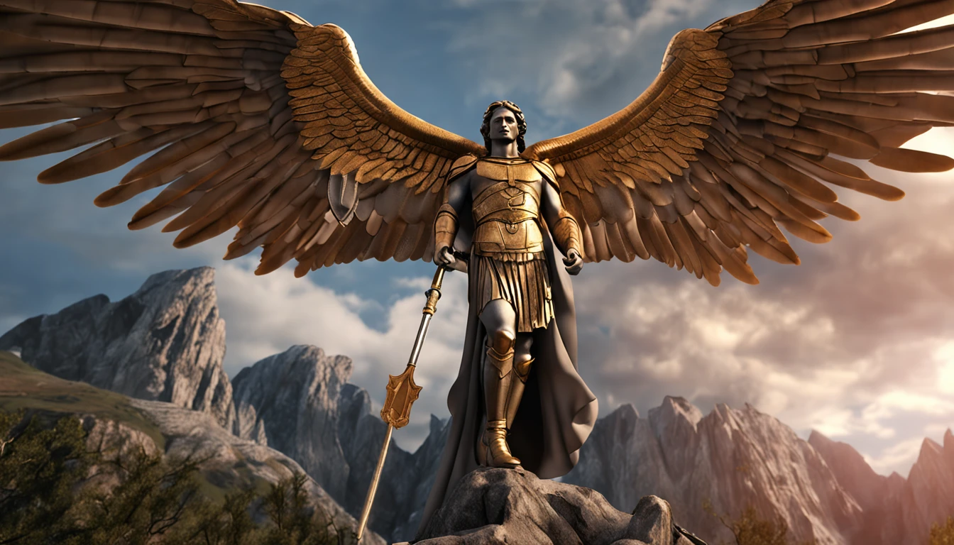 Realistic image of Archangel St. Michael