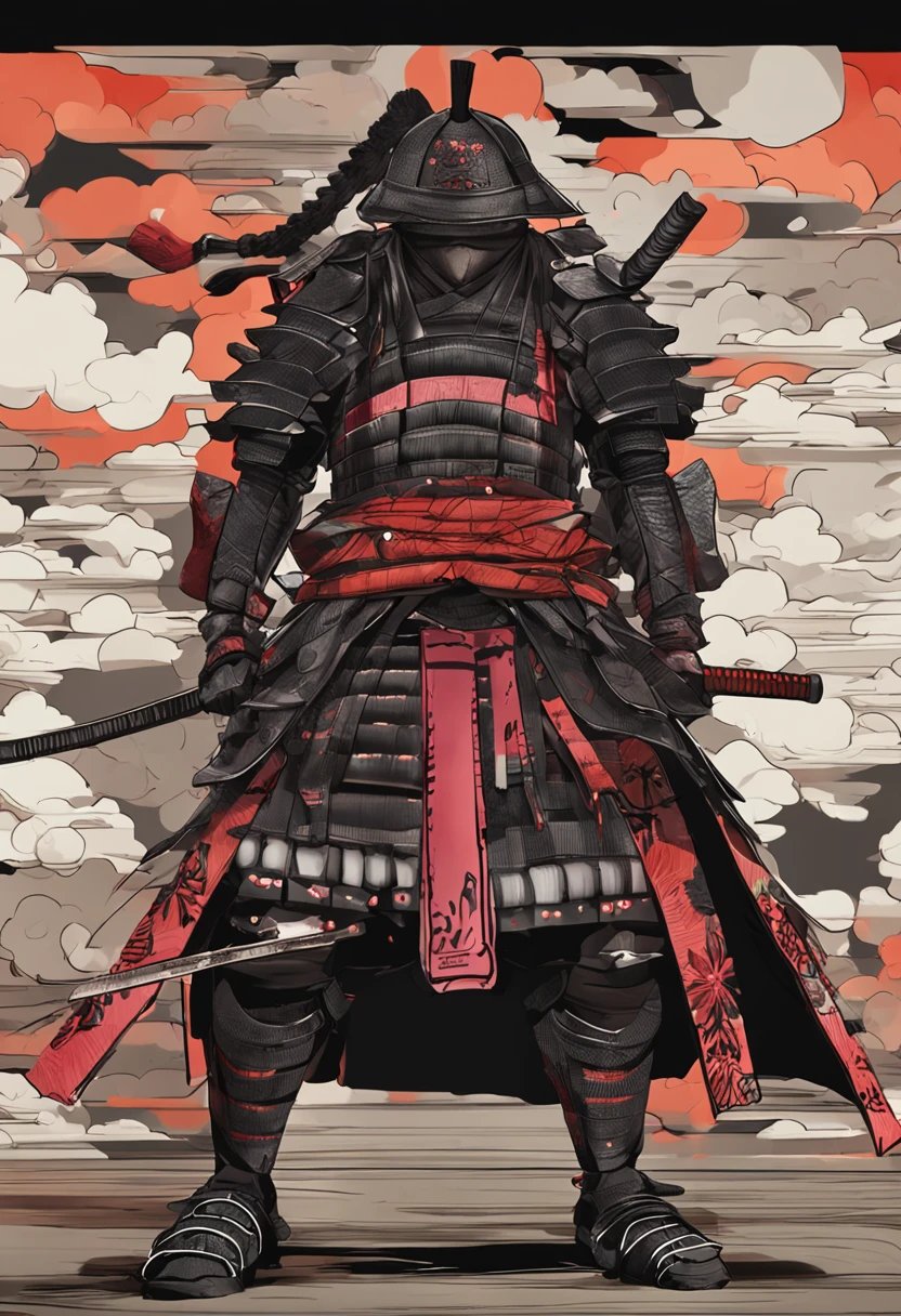 shisui, samurai, armadura, adulto