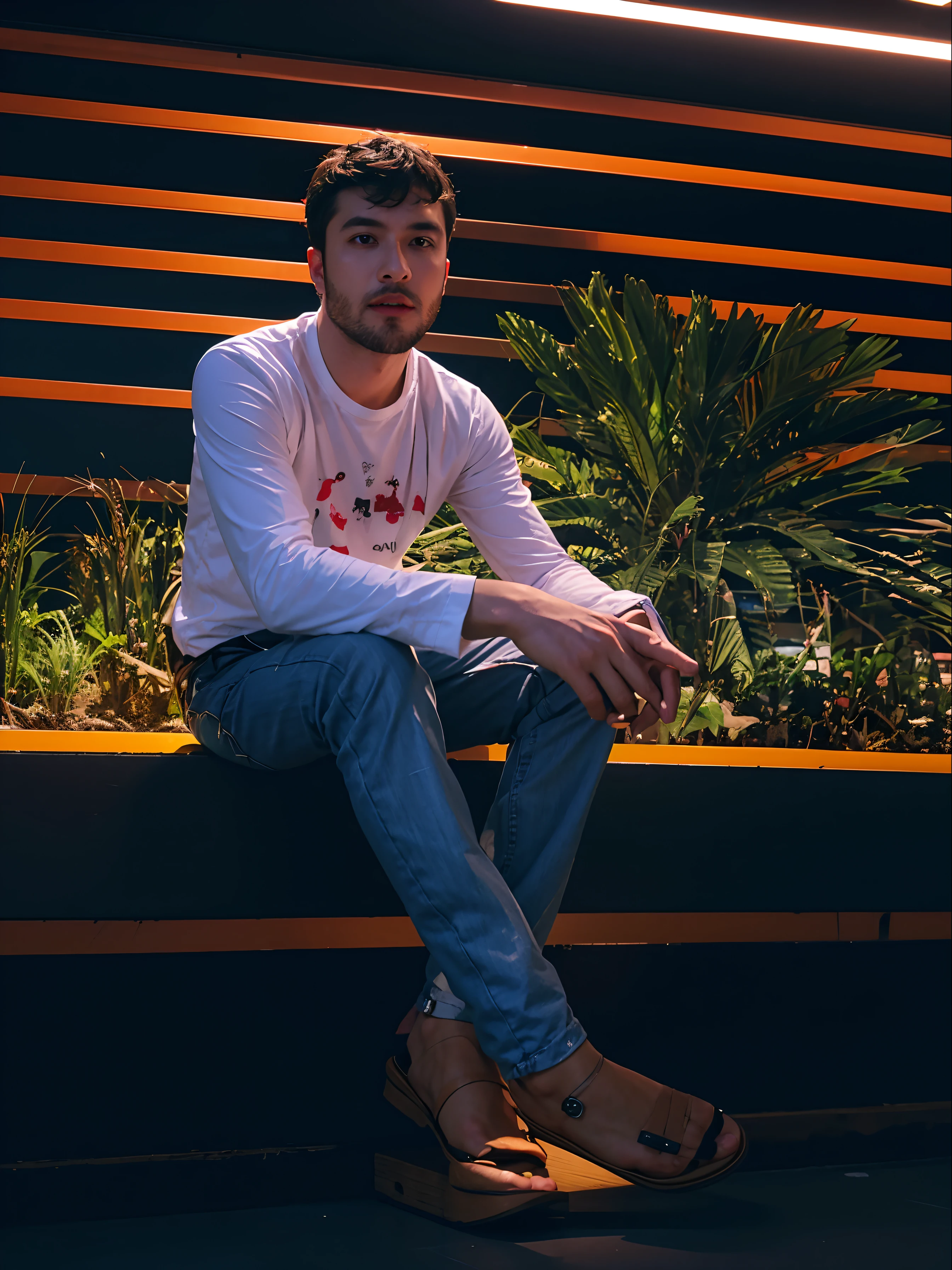 Change background, night light, real face, change shirt style