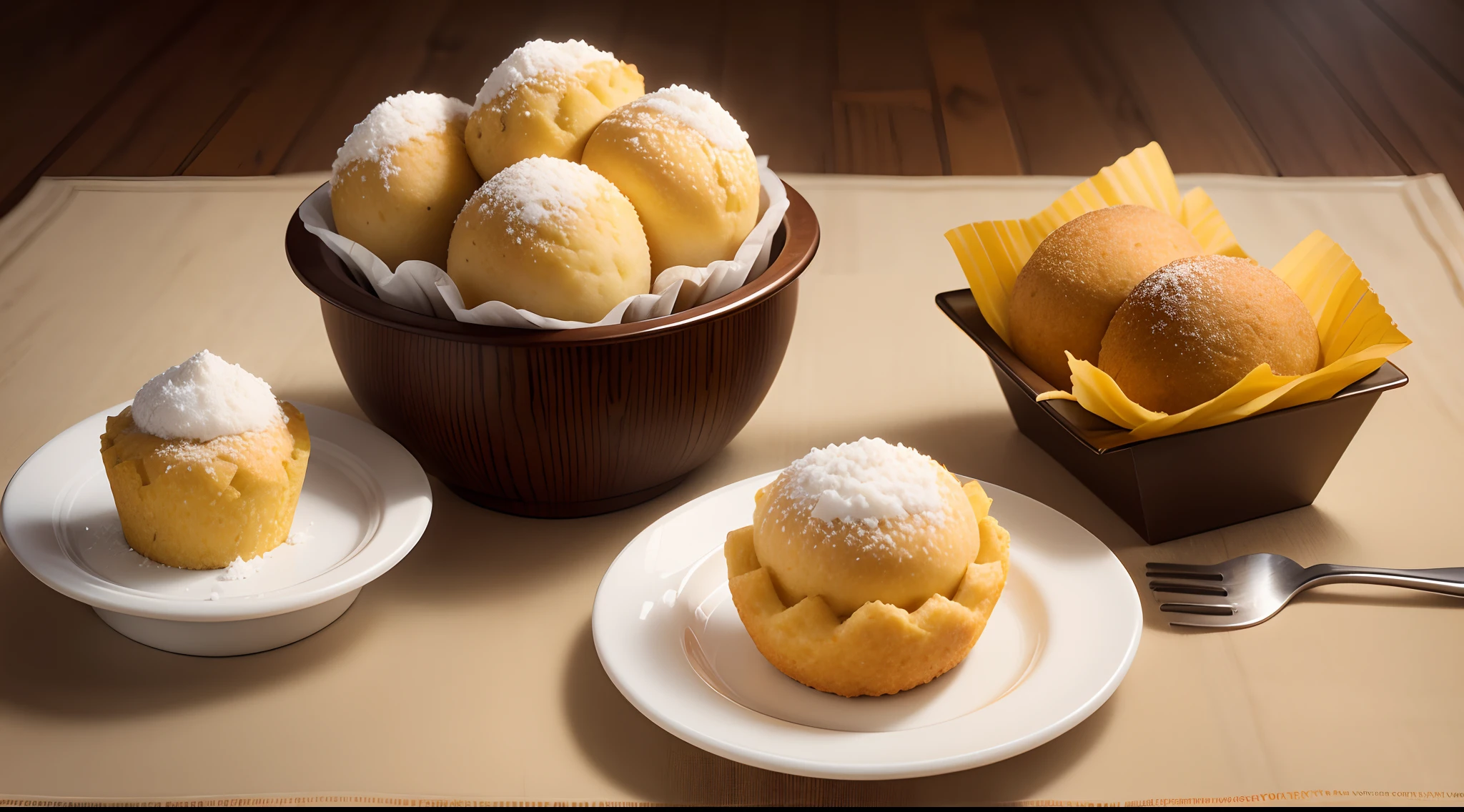 Cheese bread coxinha sweets brigadeiro