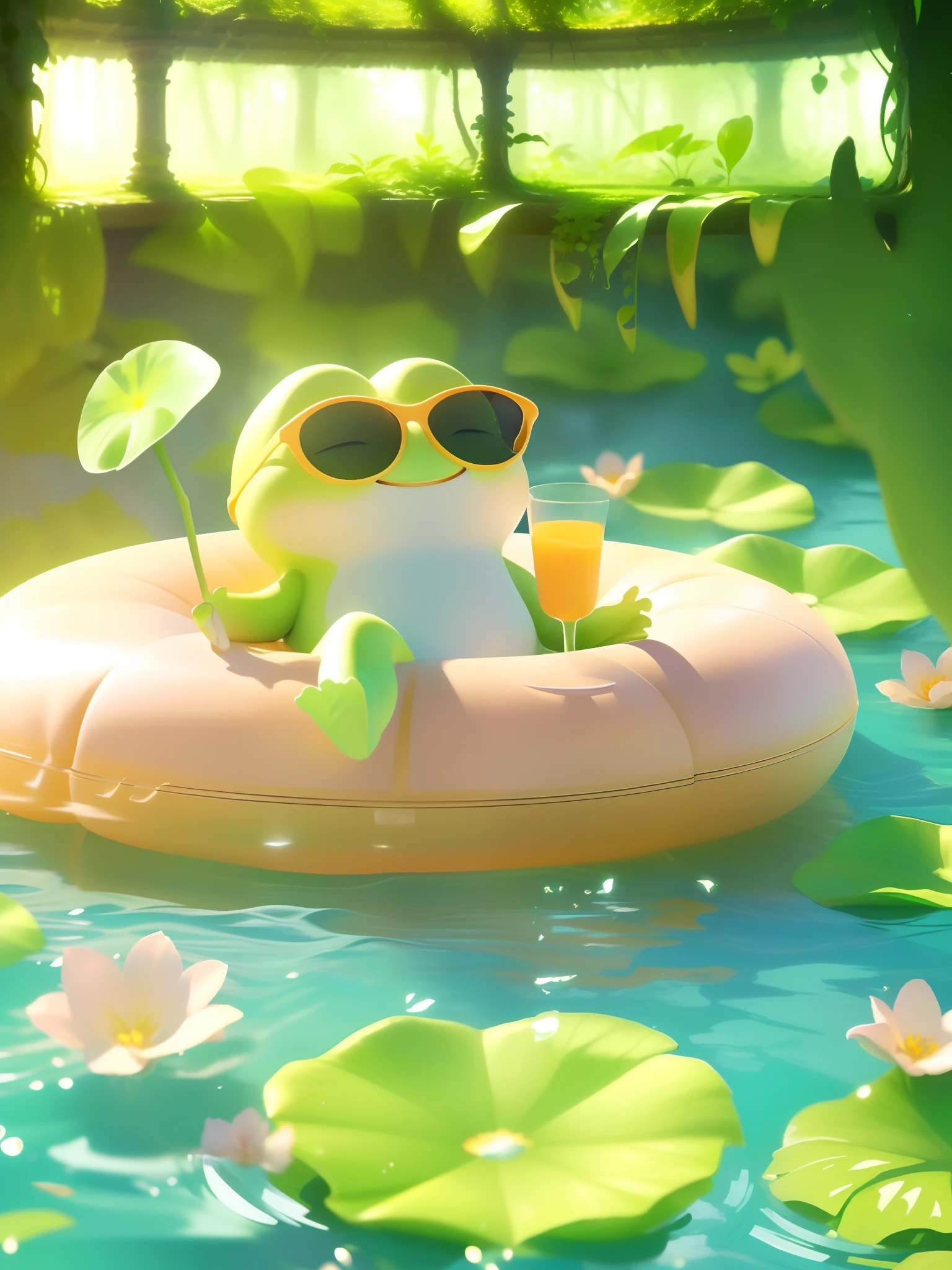 (masterpiece)Highest image quality,CG unity 8k wallpaper with extreme detail,Most Best Illustration,Extremely Delicately Beautiful,Floating sensation,A high resolution,dynamic angle,dynamicposes,Plants as the theme,Gorgeous jungle of plants,Rich green leaves,trees and flowers,Natural light exposure,Feel the tranquility and beauty of nature