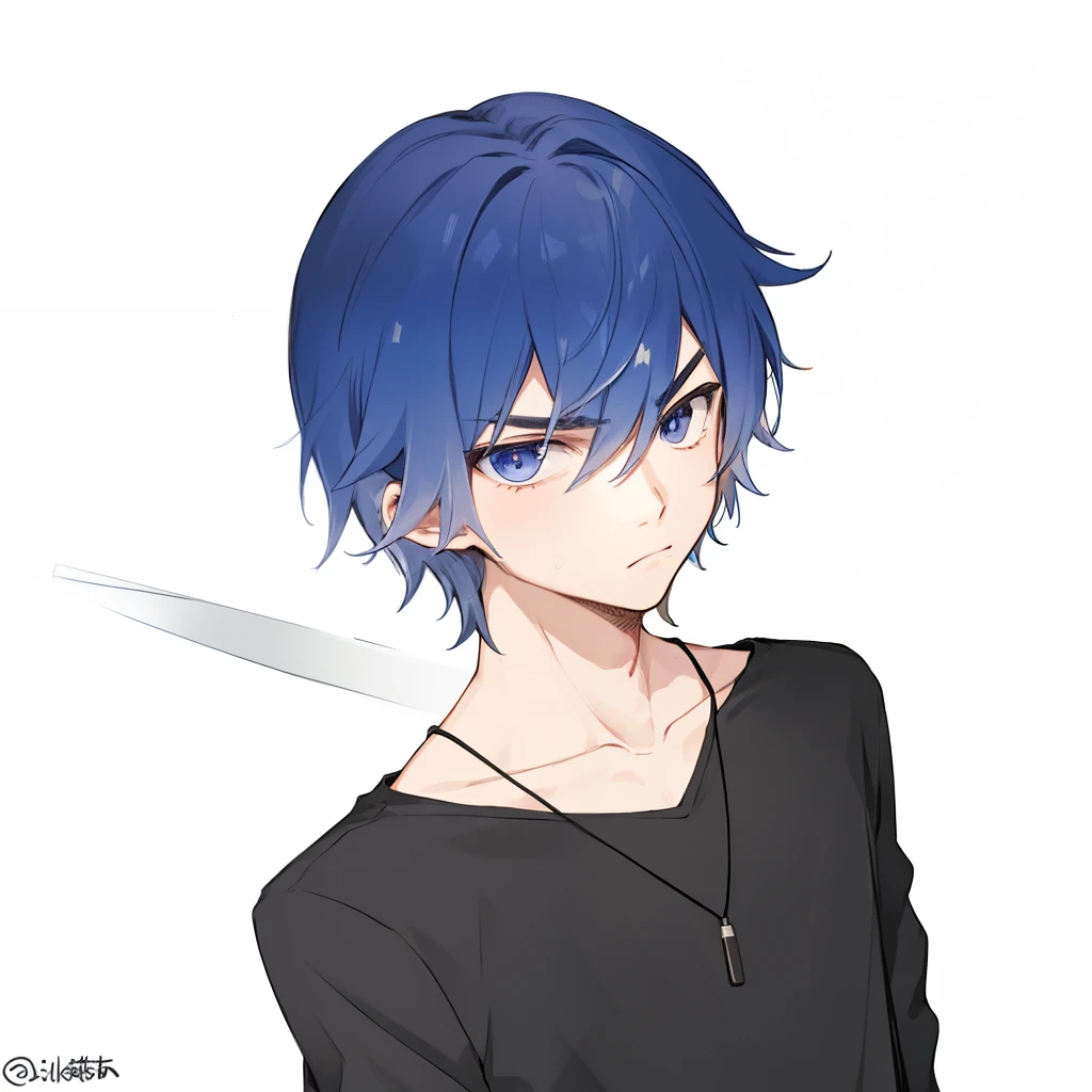 1 boy、masculine, light scowl, holding a bass guitar