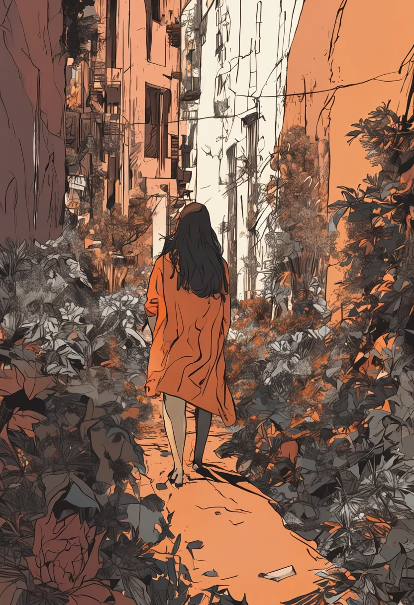 Contemporary art, Minimalism, backlighting, high details, Best quality beautiful girl