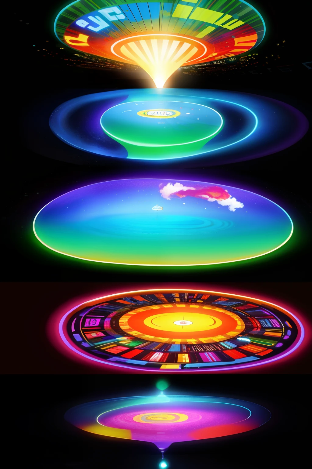 Beatles in a psychedelic submarine, concept art 4k, chaos