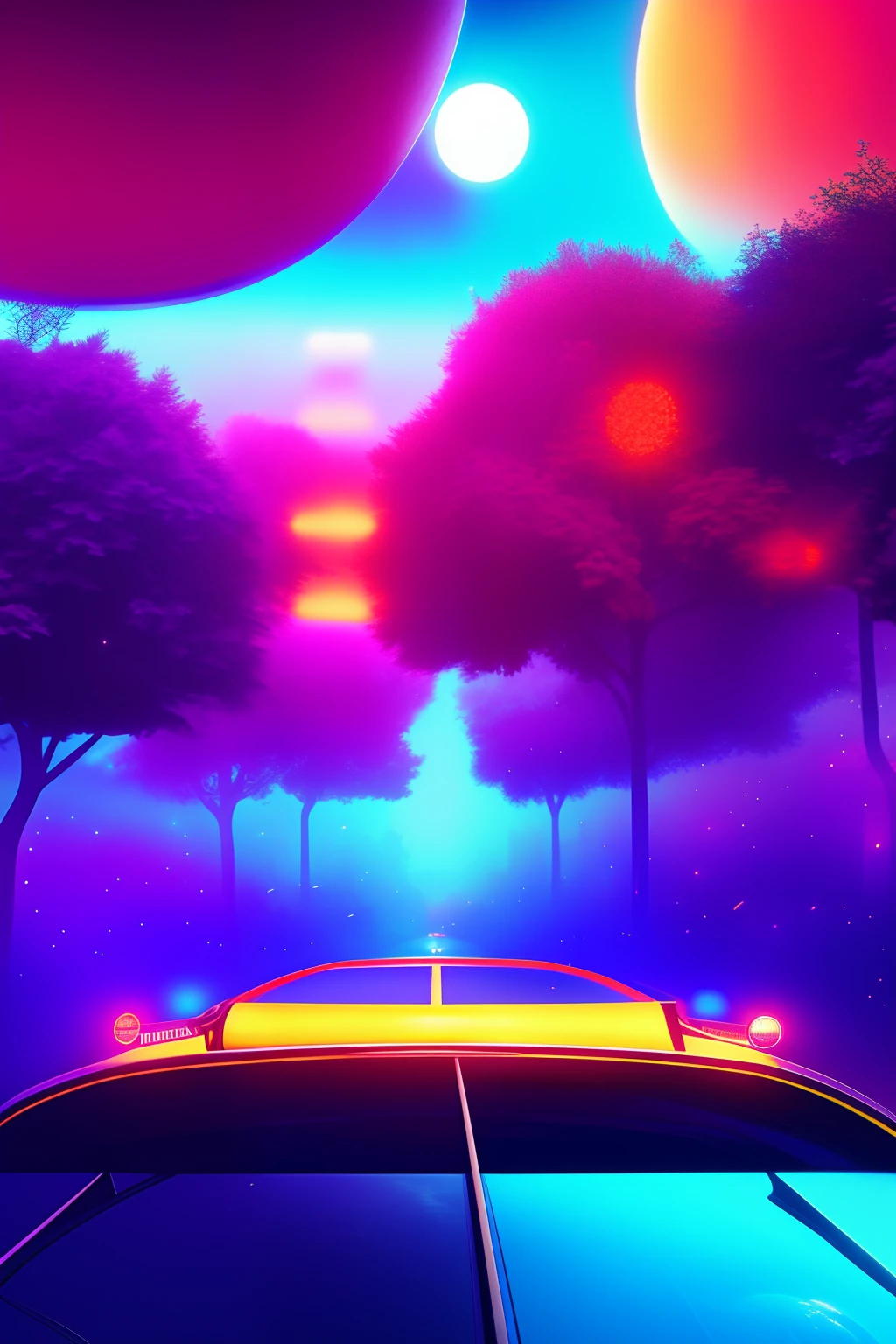 Beatles in a psychedelic submarine, concept art 4k, chaos