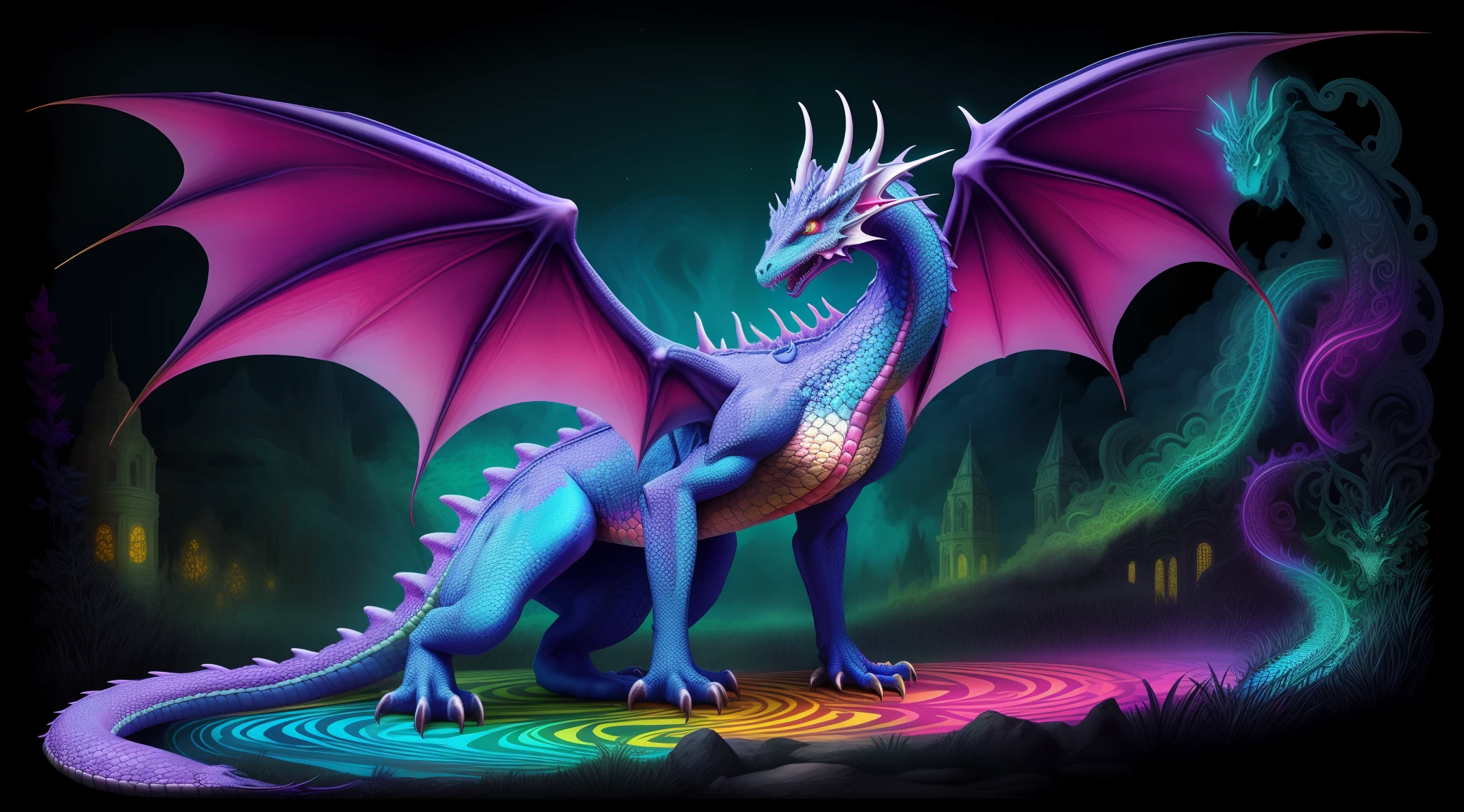 psychedelic dragon