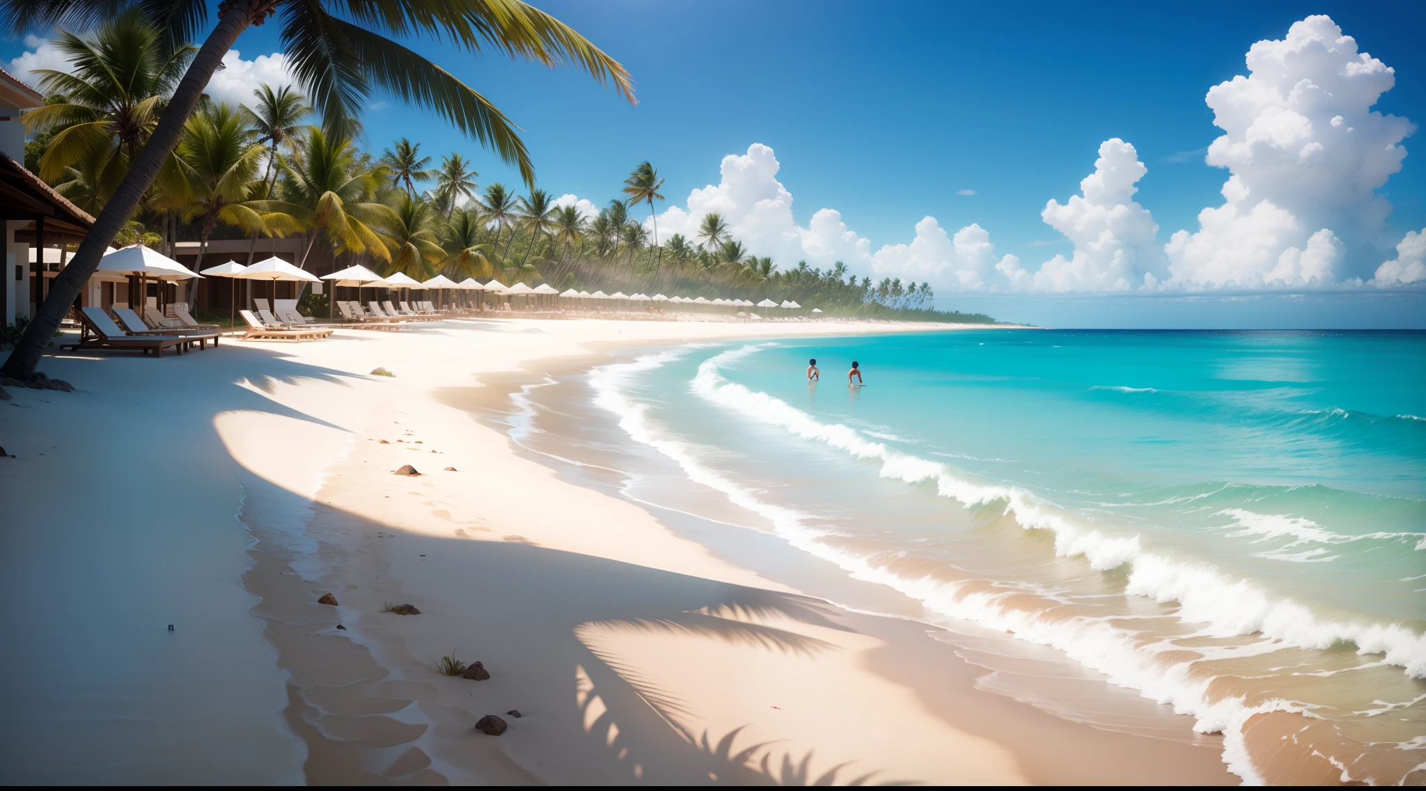 Praia de Punta Cana, Dominican Republic, ultra realistic