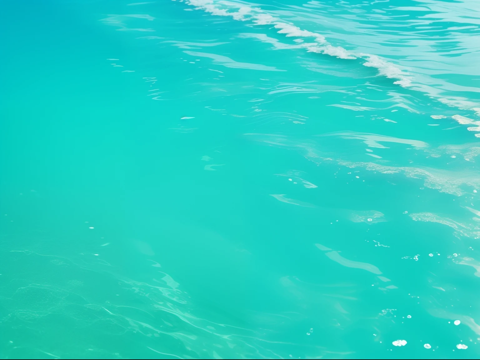 "High-quality and detailed water wallpaper in turquoise tone"