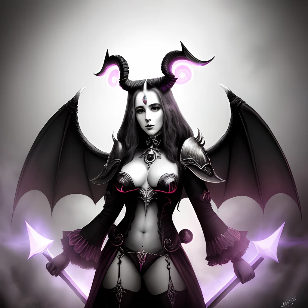 Female Baphomet standing