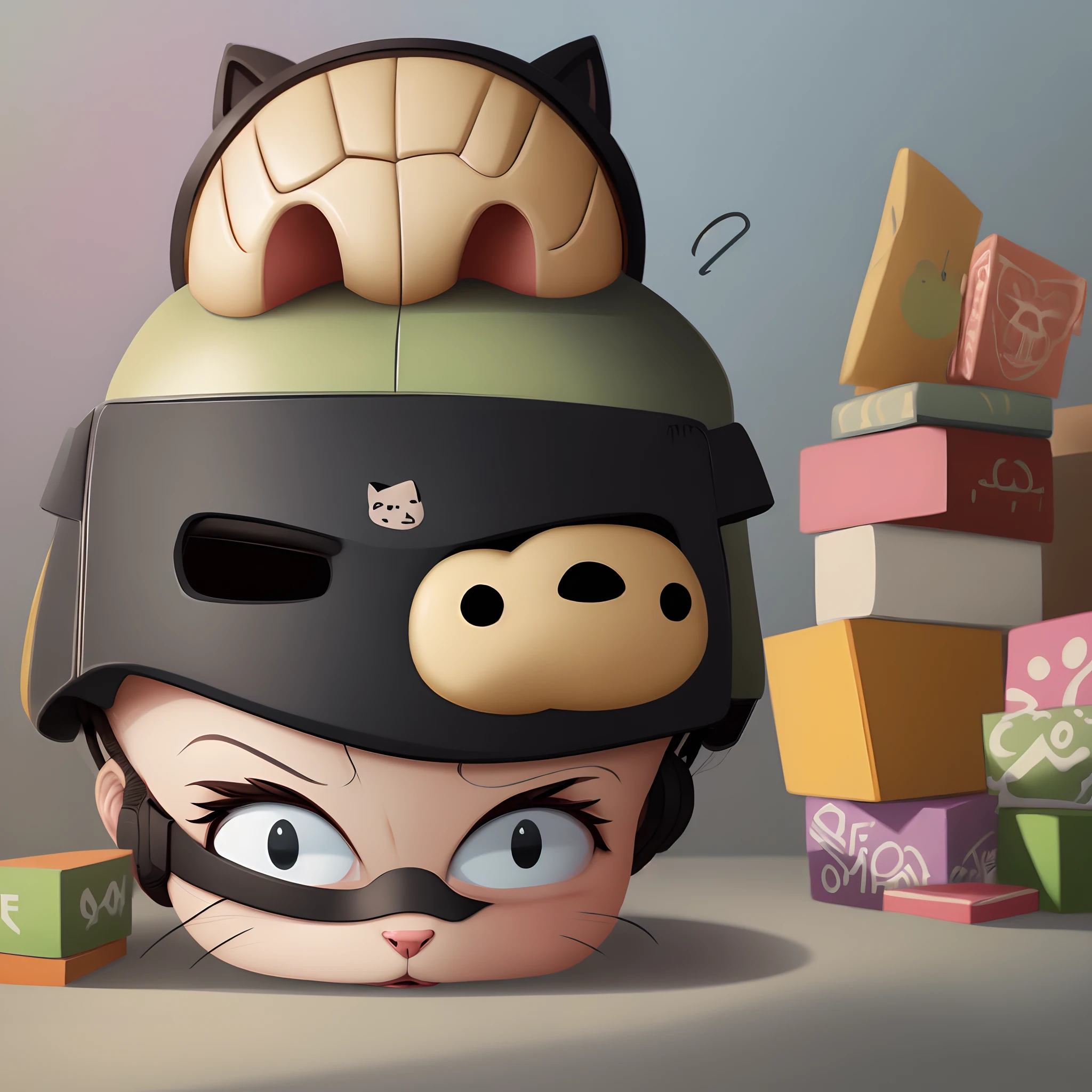 ((Cerebro cartoon)) de cat