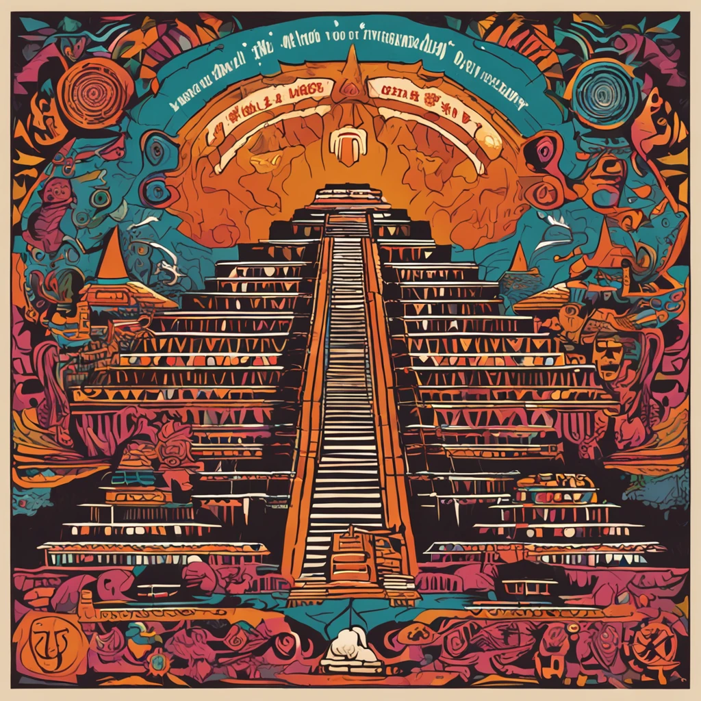 Daily Theme: Terra Perdida da Arte de Teotihuacan por Tim Burton e Paul Klee, ultra altamente detalhado, pintura digital detalhada, intrincado, Clareza, alta qualidade, mask of the God Tlaloc of the lost city of Teotihuacan, alto contraste, muito colorido, circunstanciado, altamente sugestivo, trending on deviantart, Centrado, Miki Asai Macro fotografia, Close-up, hiper detalhado, trending on ArtStation, foco nítido, Studio photo, detalhes intrincados, altamente detalhado, Directed by: Greg Rutkowski