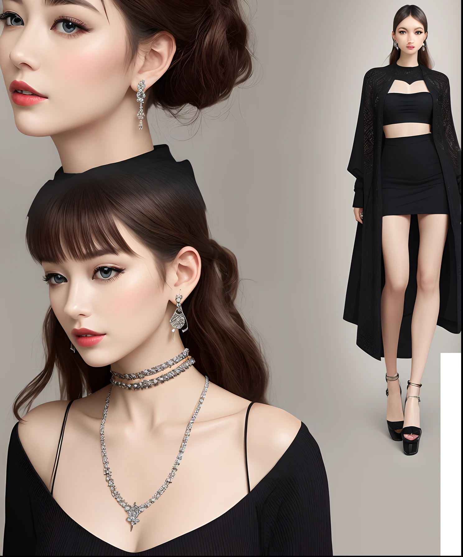 create a collage for a jewelry designer